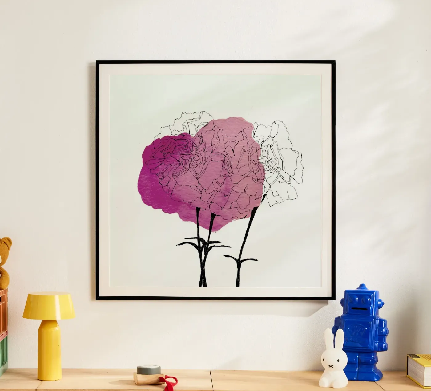 Carnation poster by Morgan Kendall