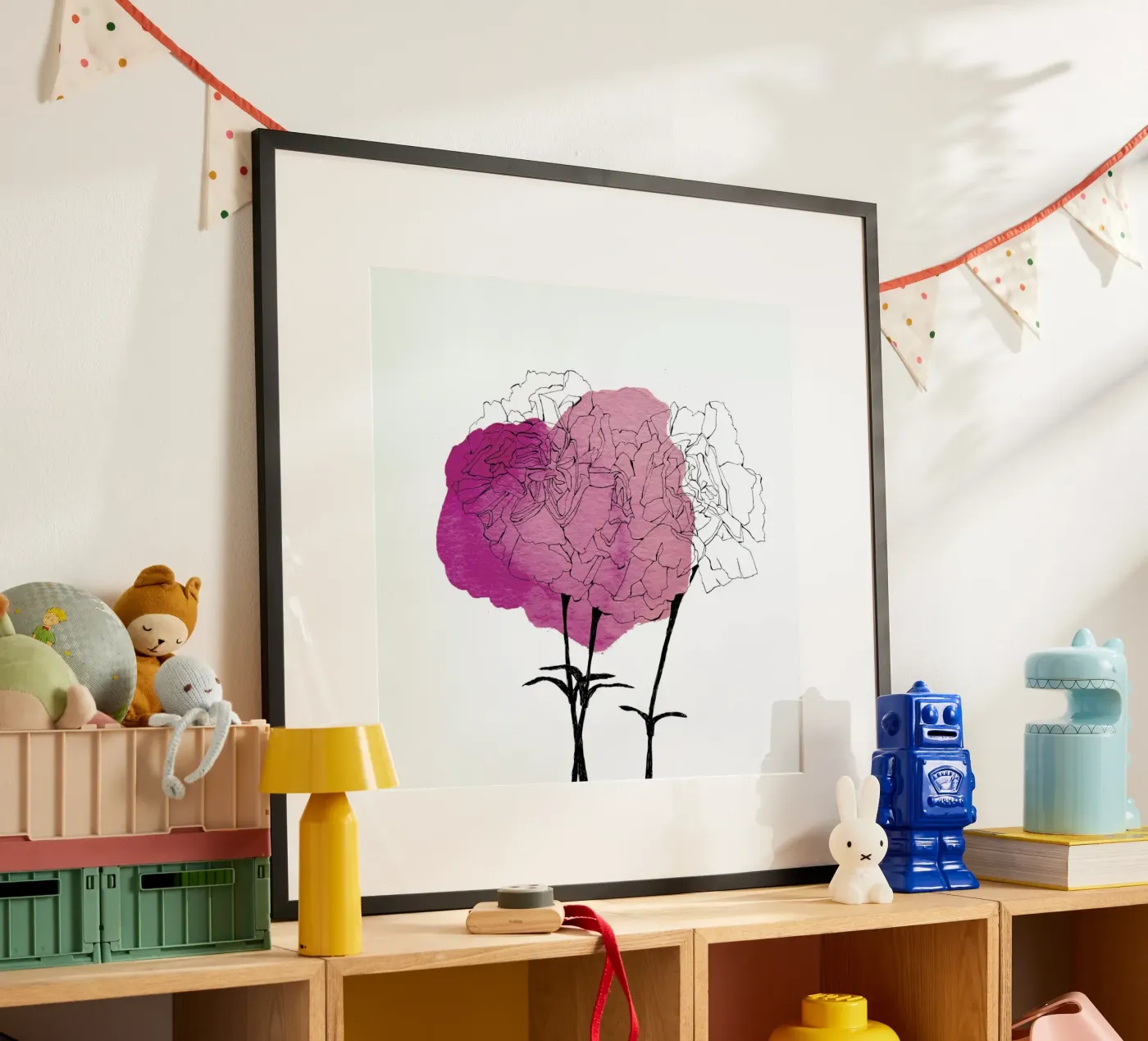 Carnation poster by Morgan Kendall