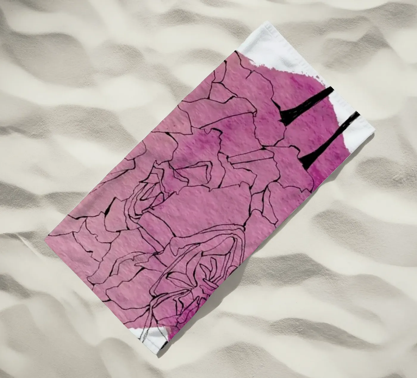 Carnation beach towel by Morgan Kendall