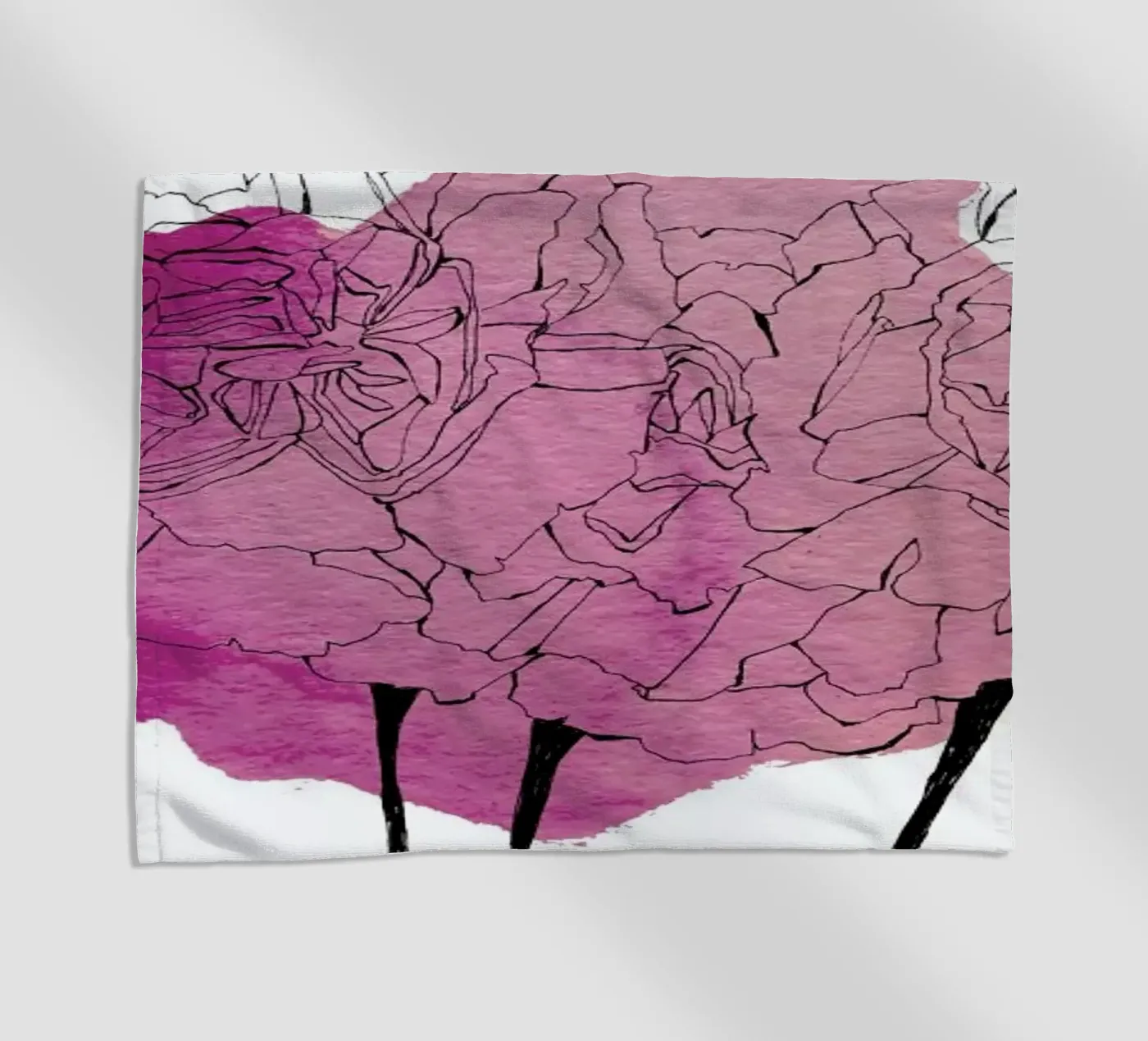 Carnation beach towel by Morgan Kendall