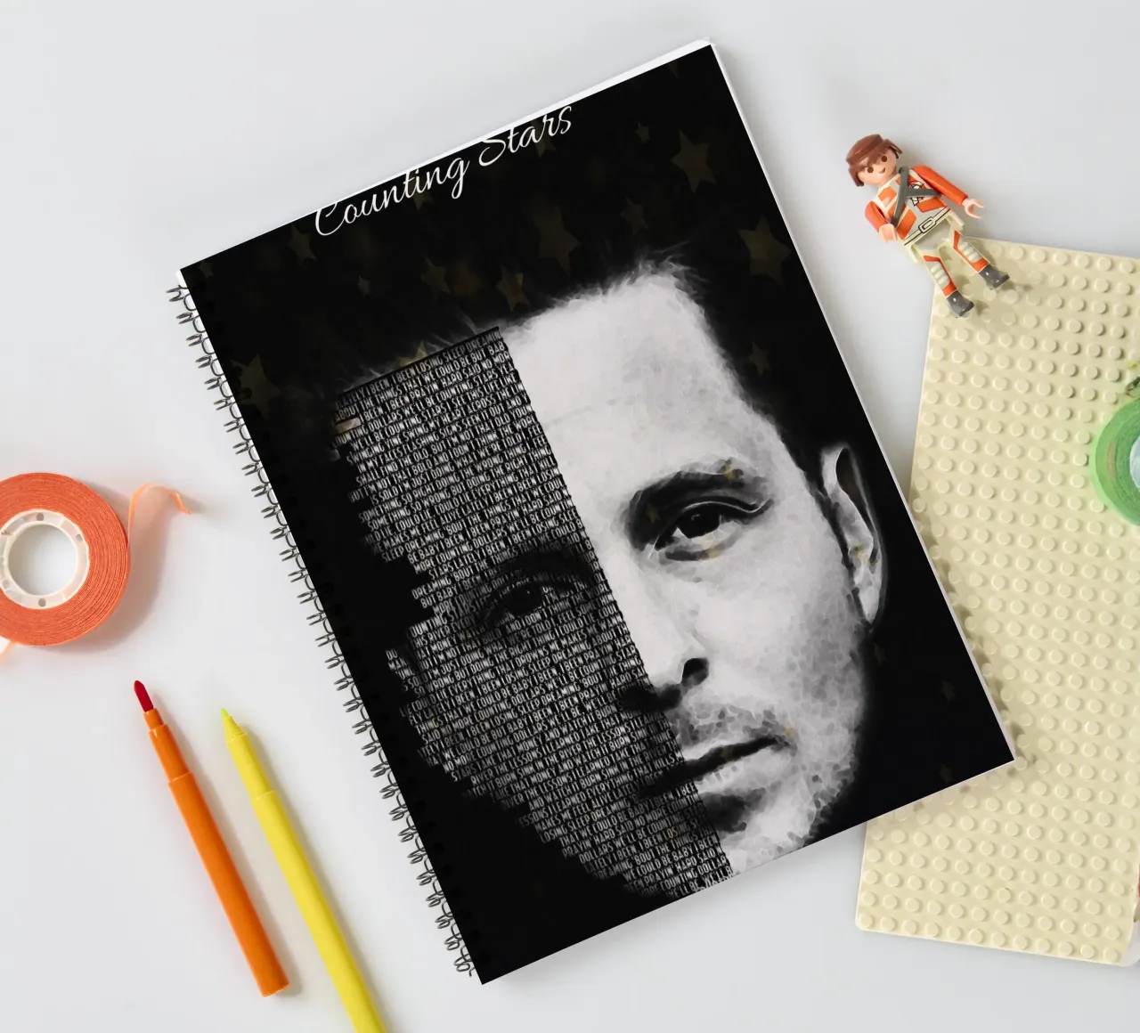 Counting Stars spiral notebook by Gunawan Rb