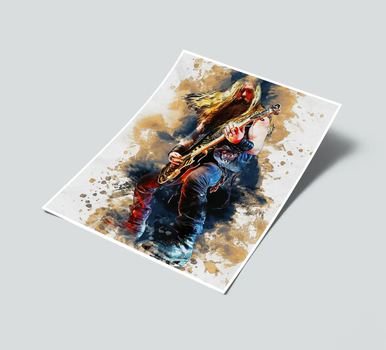Smudge Of Zakk Wylde's Black Label Society sticker sheet by Gunawan Rb