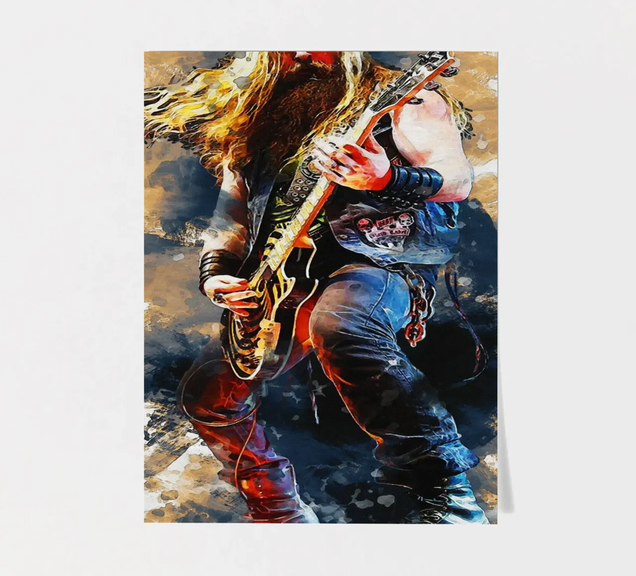 Smudge Of Zakk Wylde's Black Label Society sticker sheet by Gunawan Rb