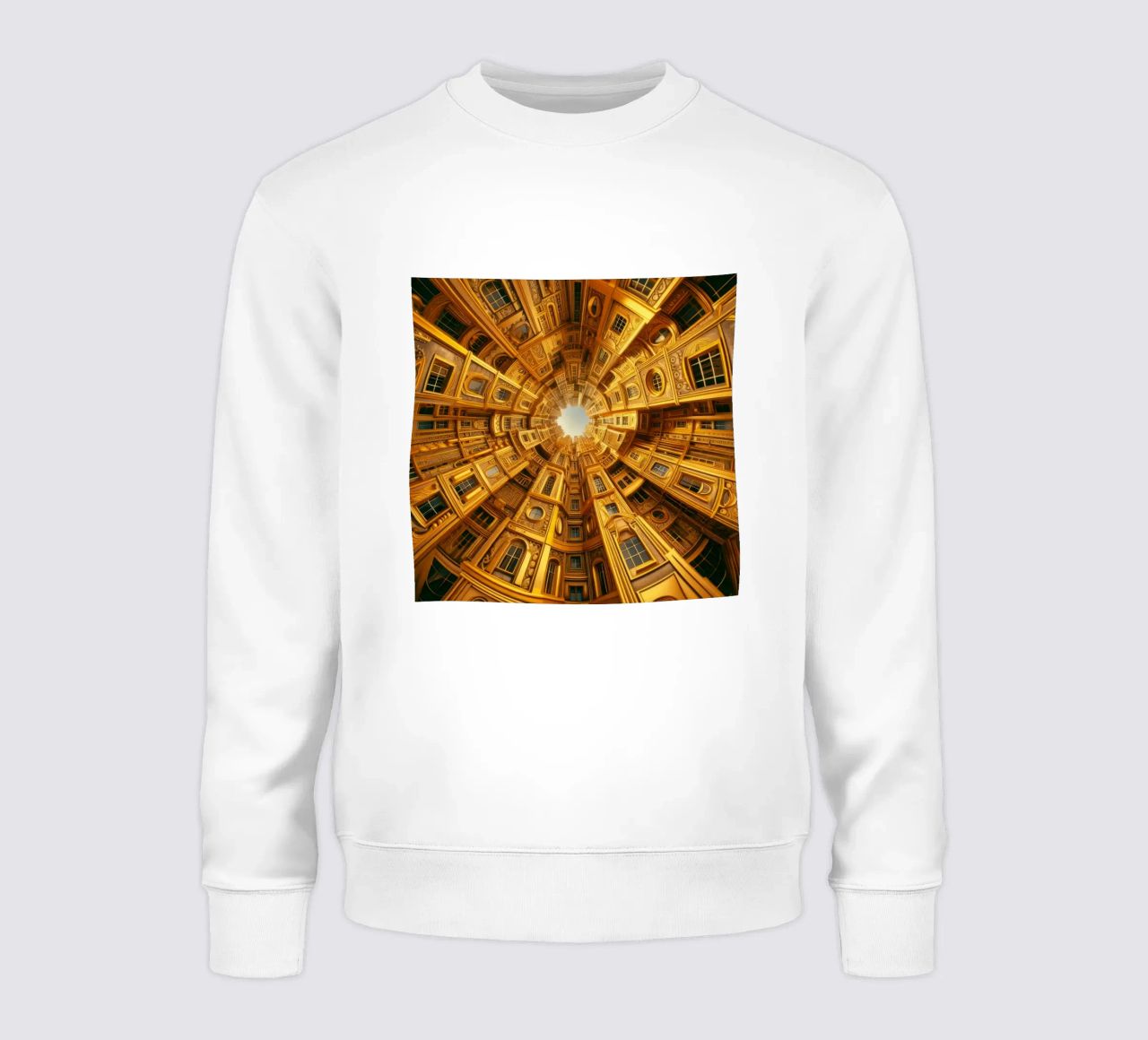 Sphere 050 - Golden Circular Architecture sweatshirt by Spheres