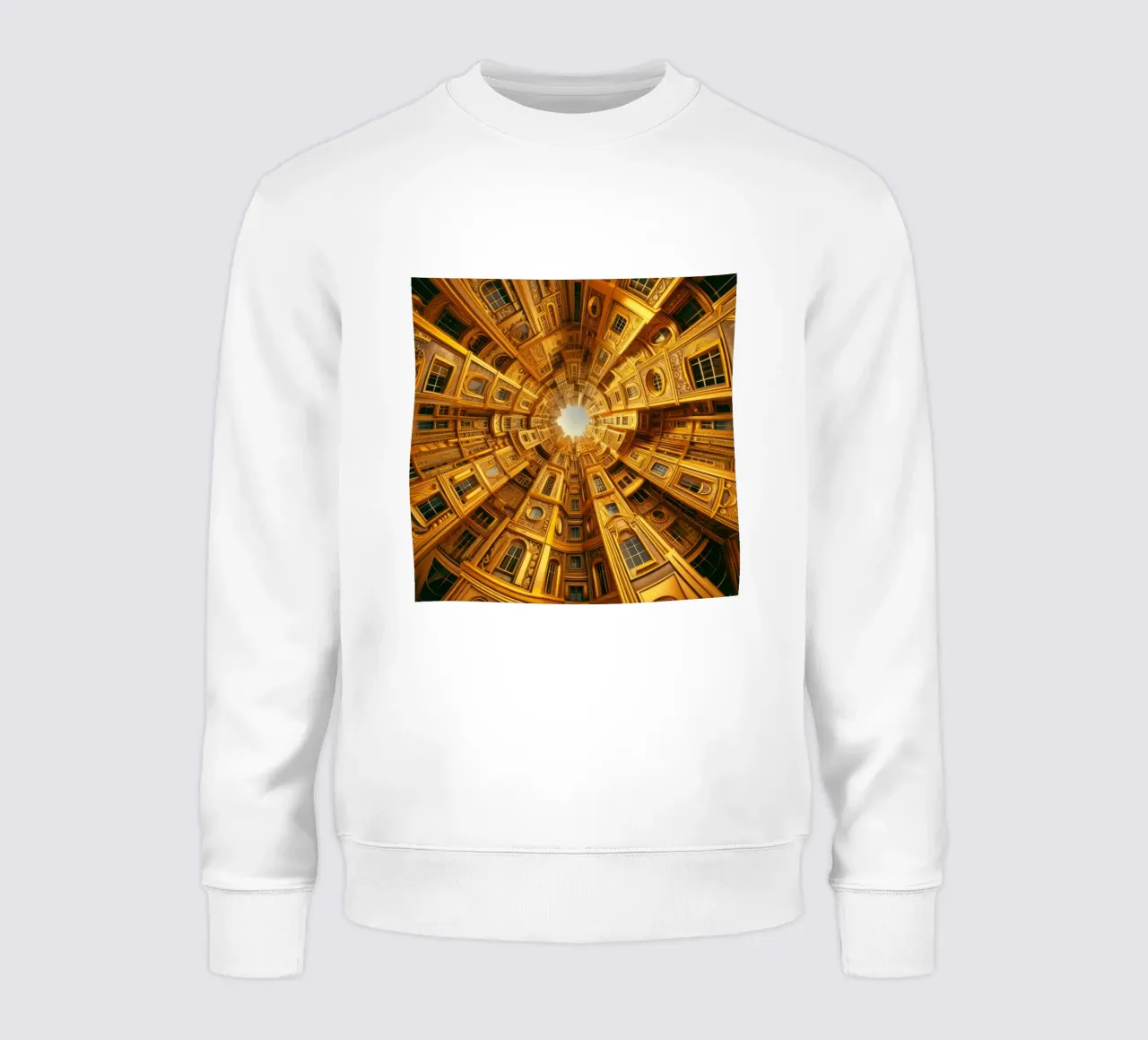 Sphere 050 - Golden Circular Architecture Sweatshirt von Spheres