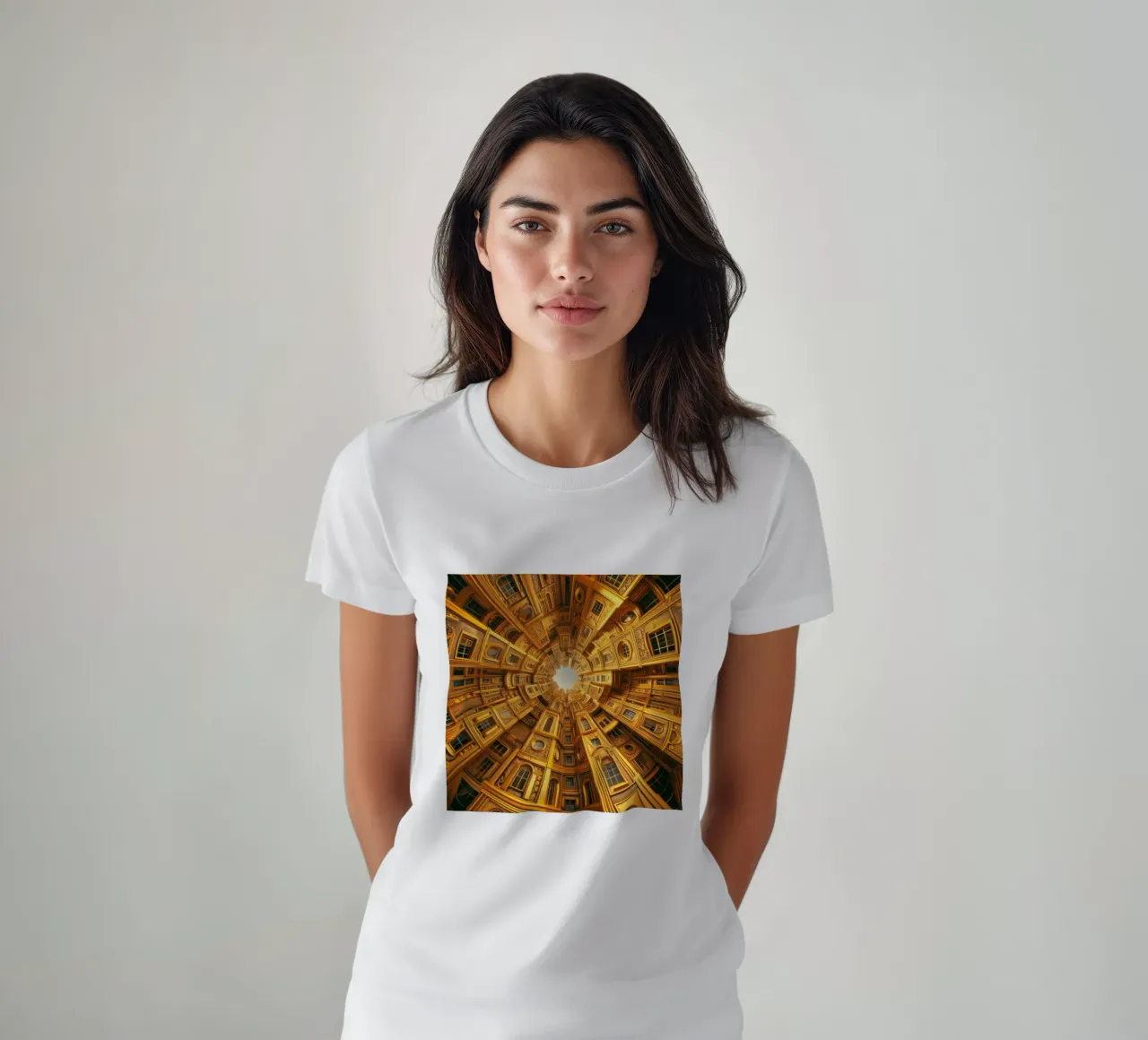 Sphere 050 - Golden Circular Architecture t-shirt da Spheres