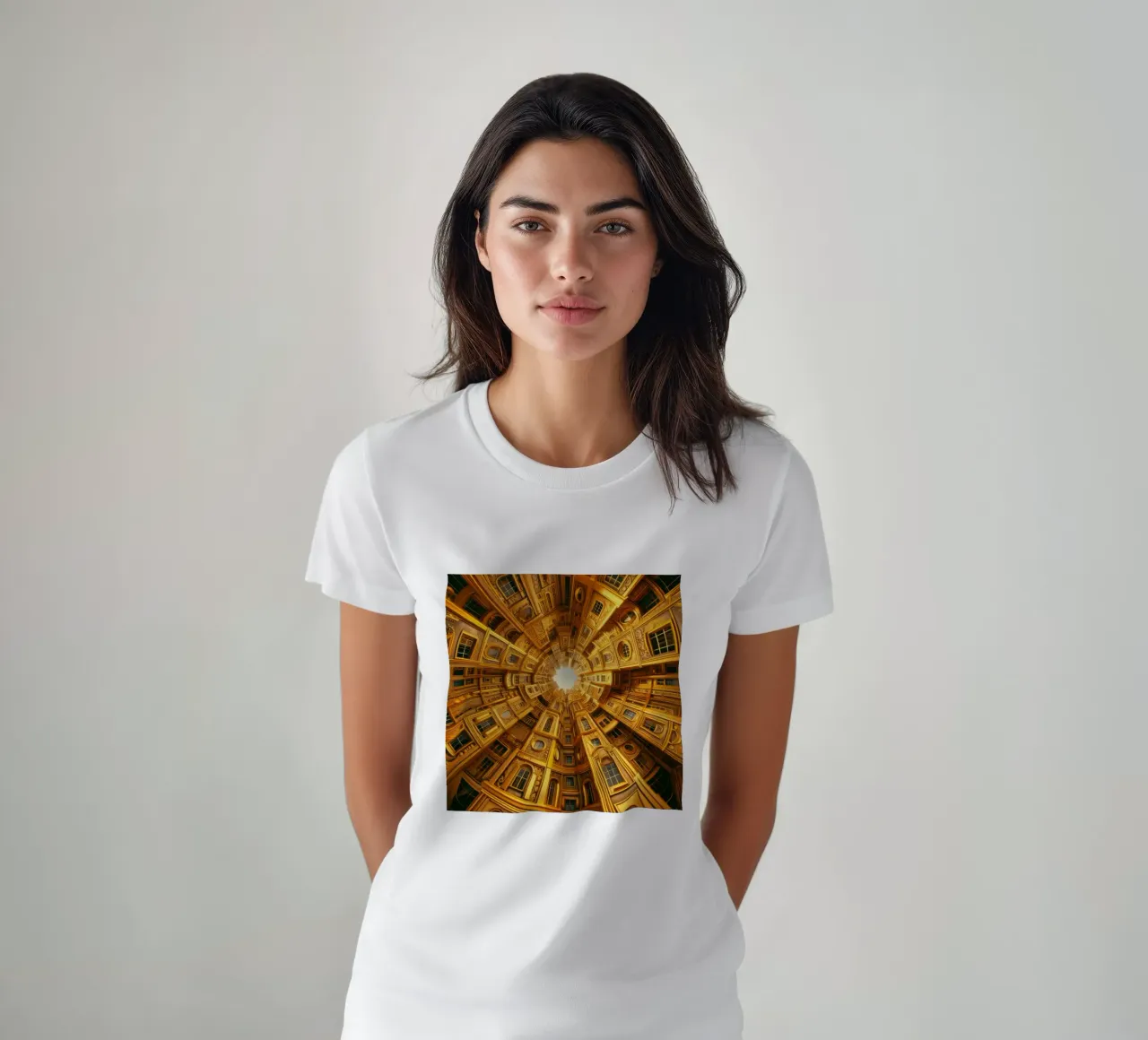 Sphere 050 - Golden Circular Architecture t-shirt de Spheres