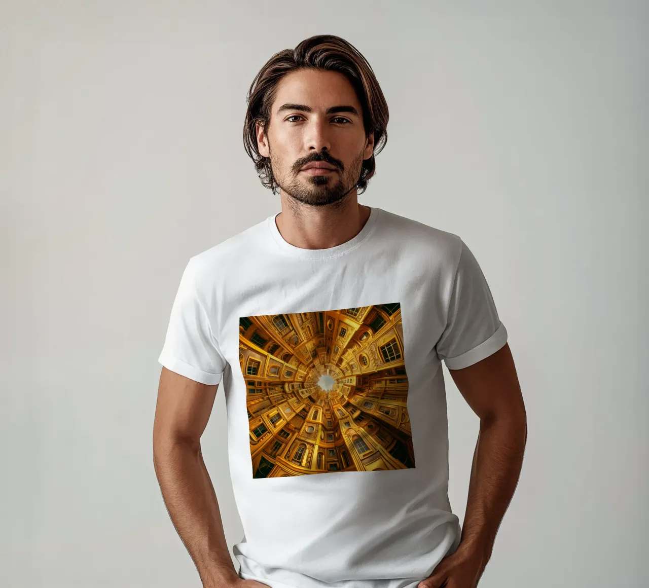 Sphere 050 - Golden Circular Architecture t-shirt da Spheres