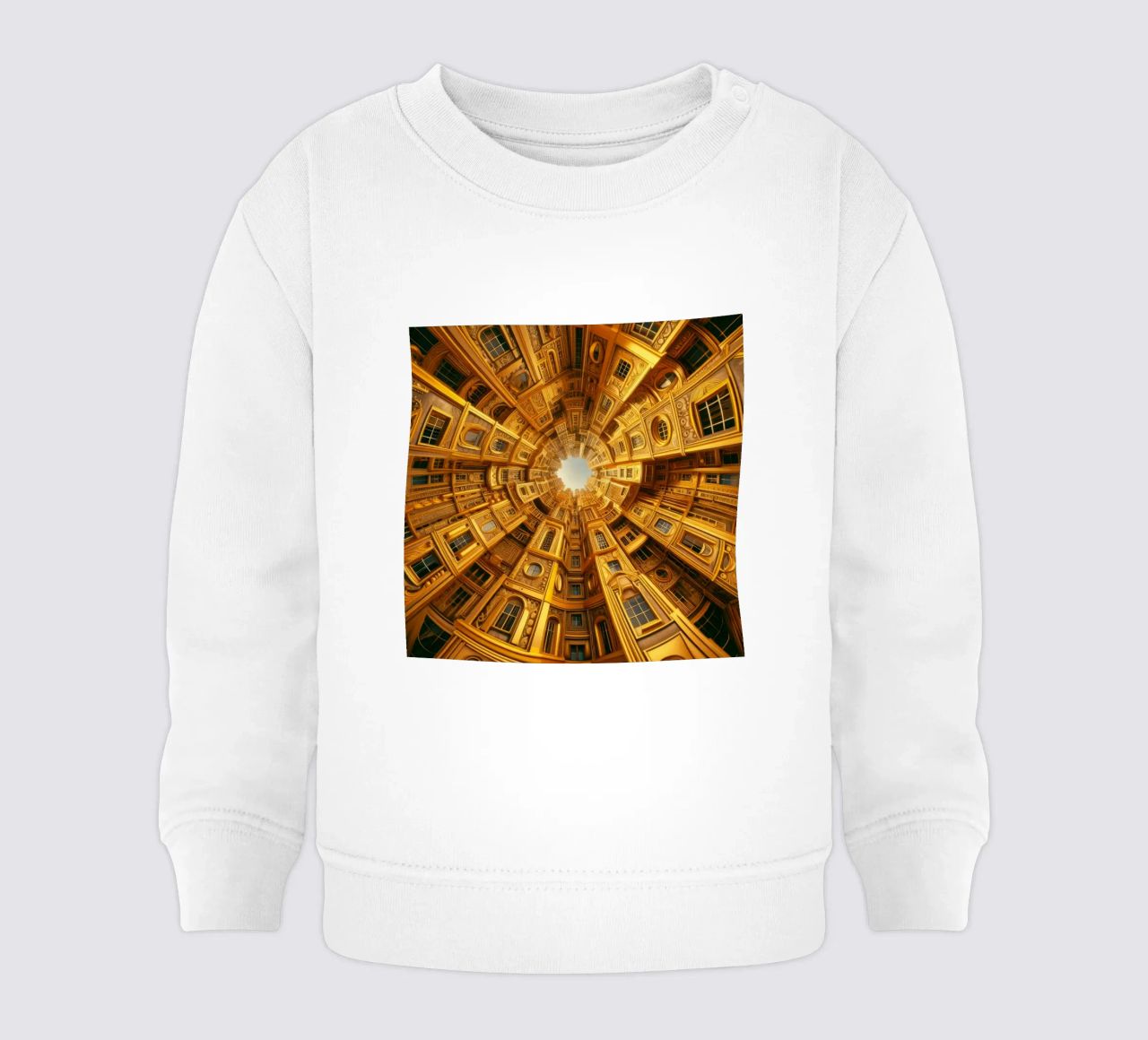 Sphere 050 - Golden Circular Architecture felpa neonato da Spheres