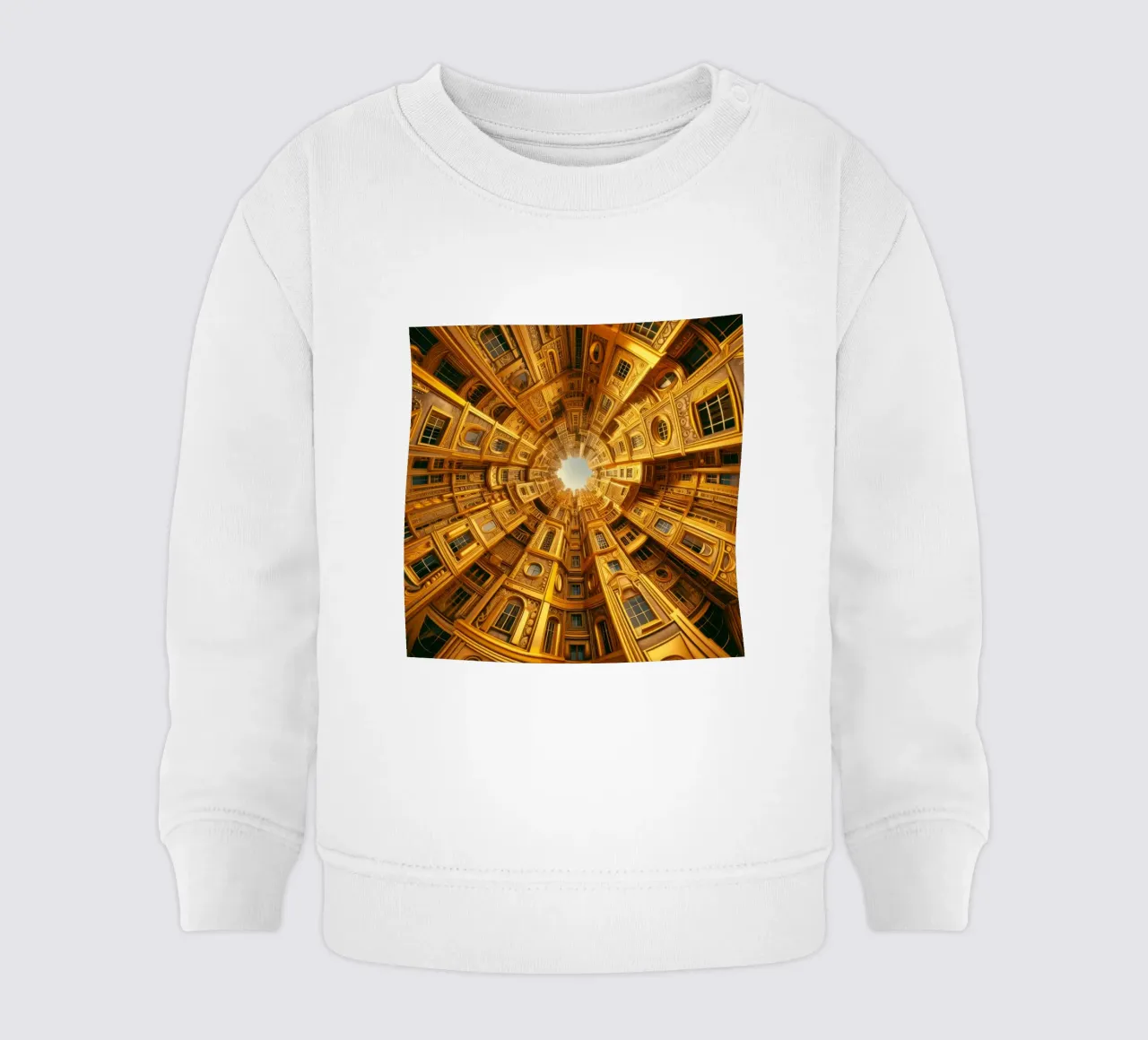 Sphere 050 - Golden Circular Architecture felpa neonato da Spheres