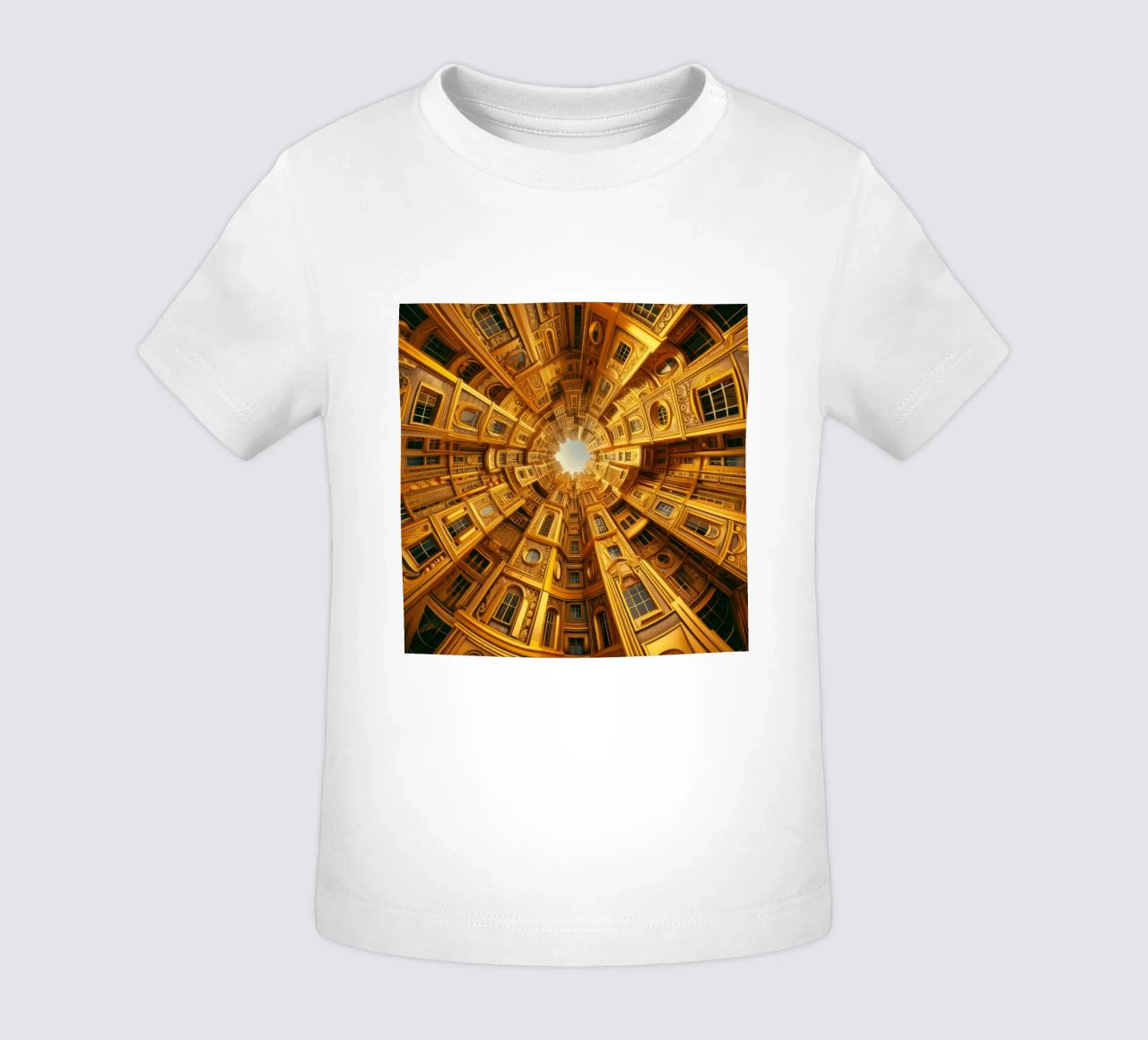 Sphere 050 - Golden Circular Architecture maglietta neonato da Spheres