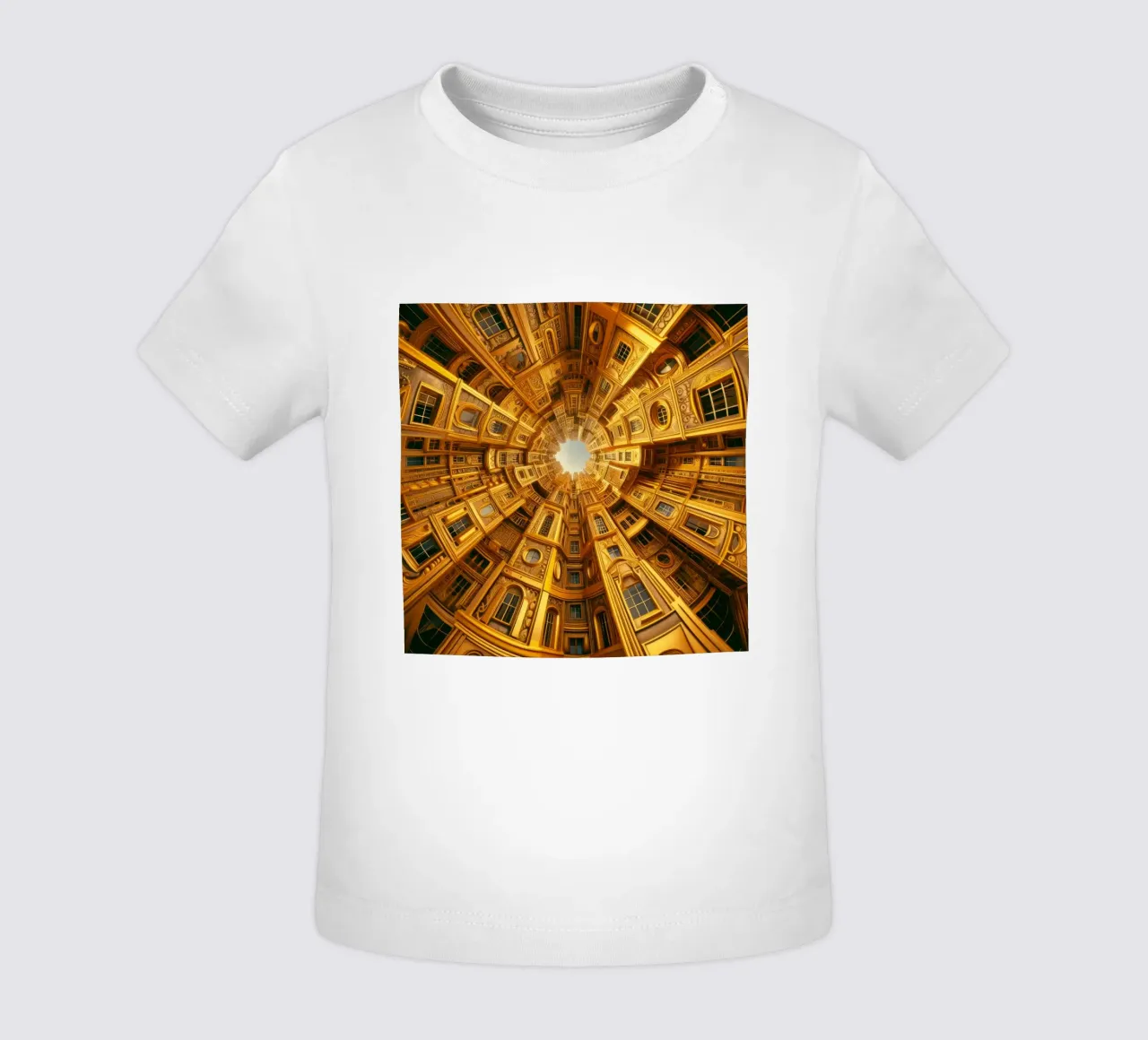 Sphere 050 - Golden Circular Architecture maglietta neonato da Spheres