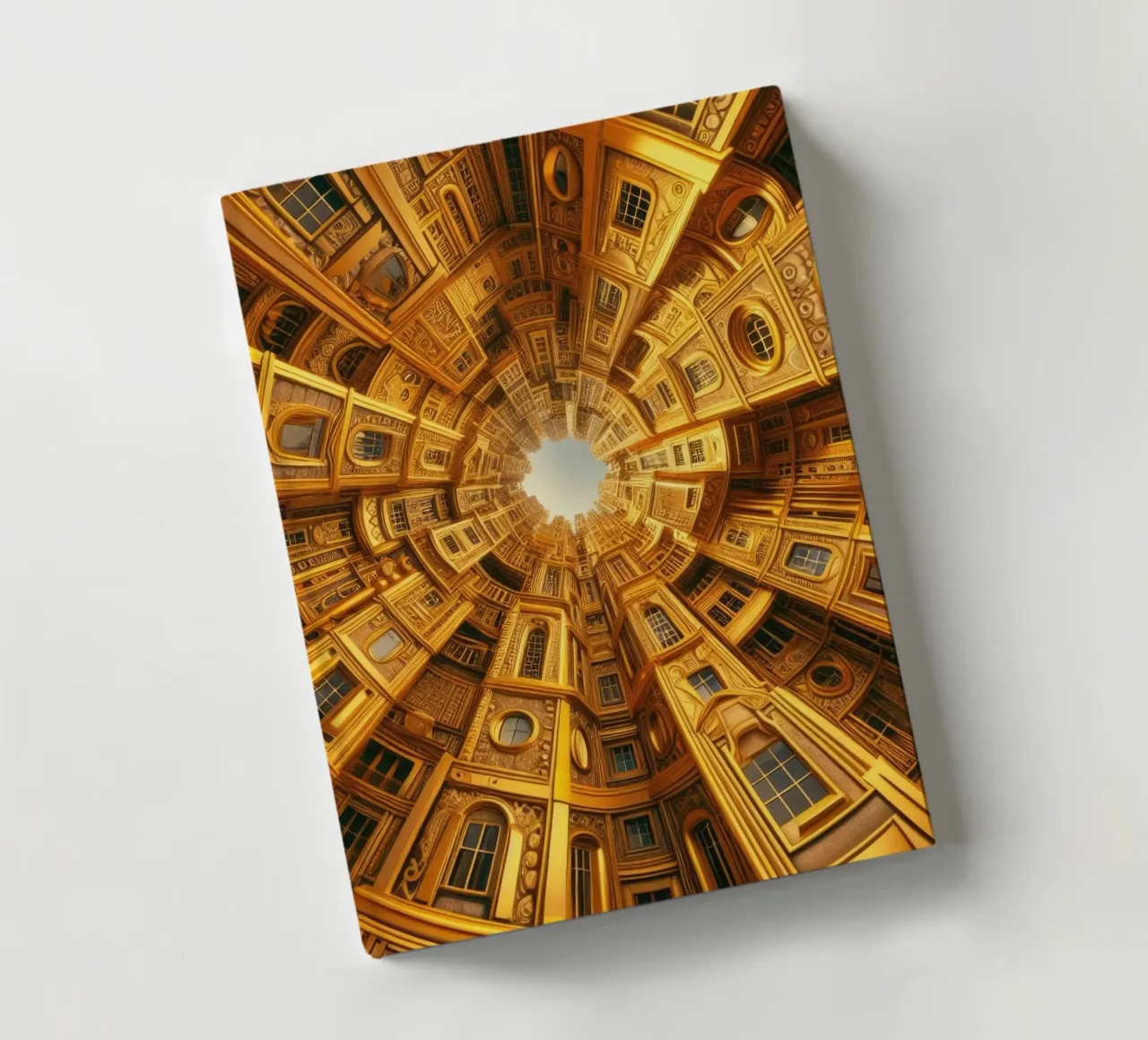 Sphere 050 - Golden Circular Architecture notebook by Spheres
