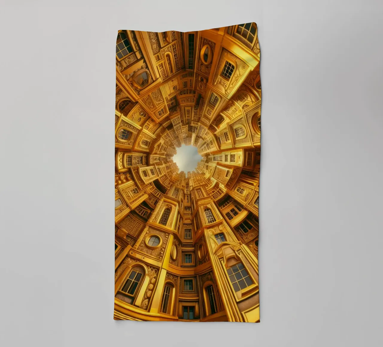 Sphere 050 - Golden Circular Architecture asciugamano da bagno da Spheres