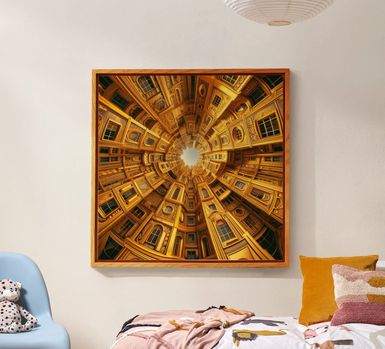 Sphere 050 - Golden Circular Architecture plexiglass da Spheres