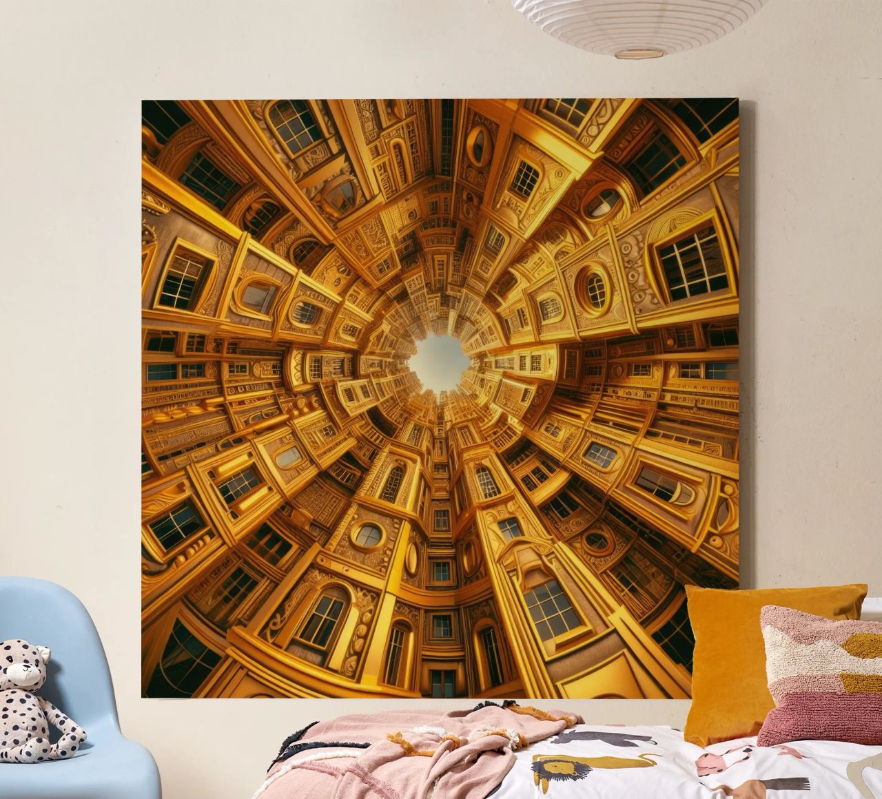 Sphere 050 - Golden Circular Architecture tela da Spheres