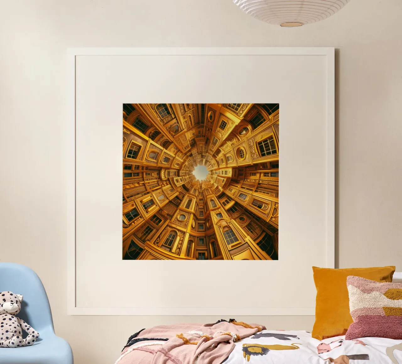 Sphere 050 - Golden Circular Architecture carta hahnemühle da Spheres