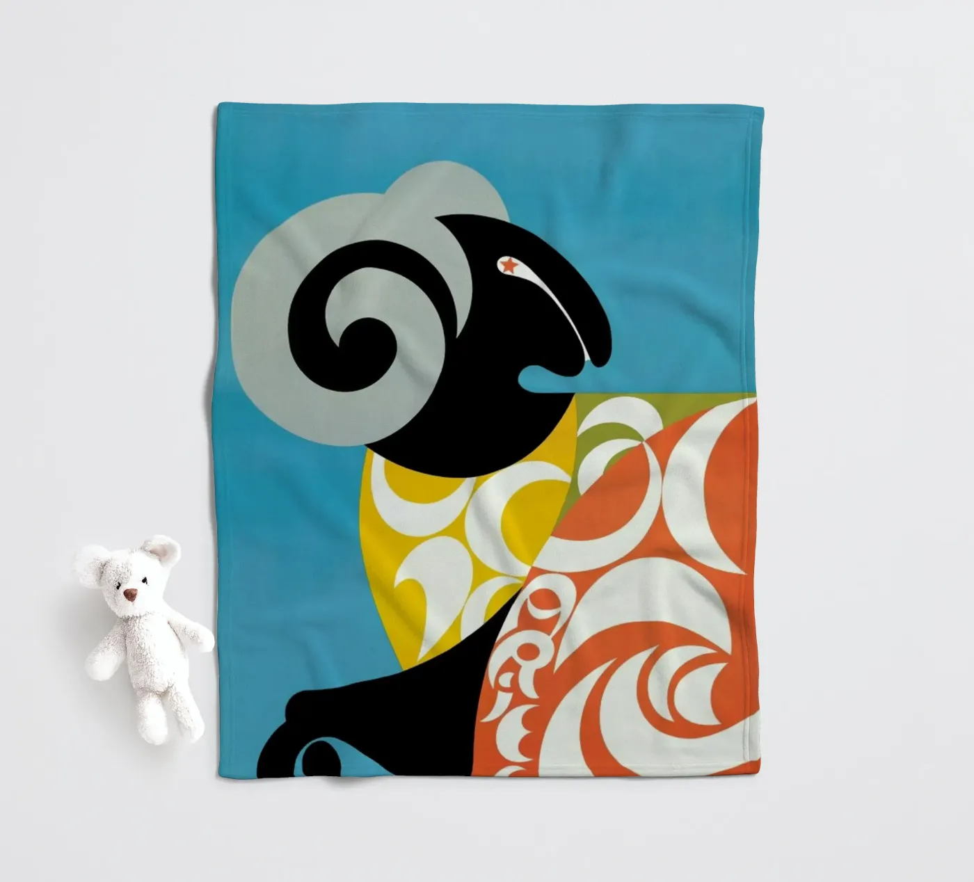 Aries Fleecedecke von Simboli Design