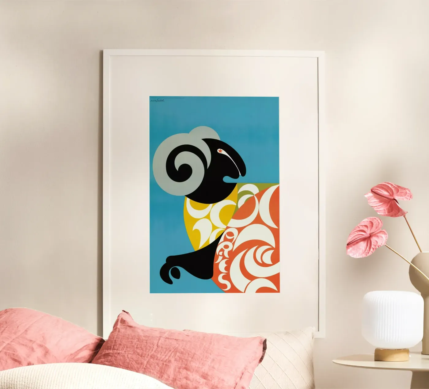 Aries Poster von Simboli Design