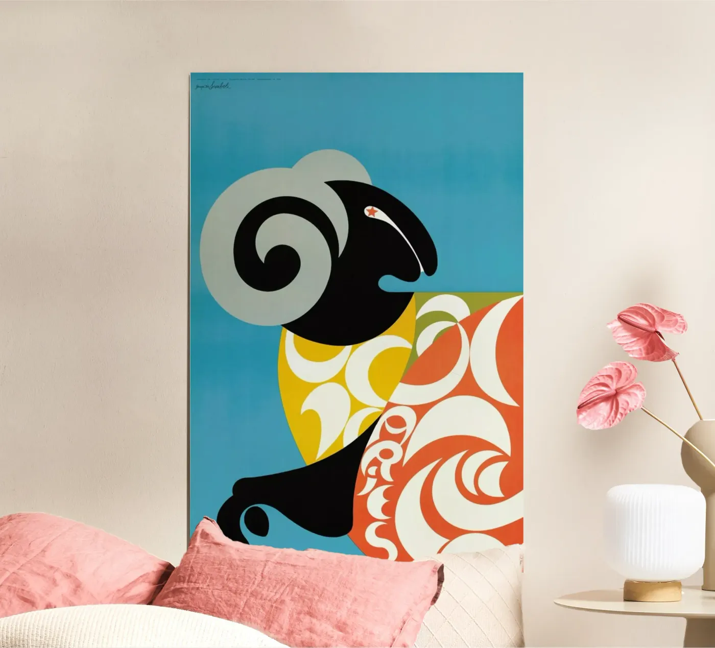 Aries Poster von Simboli Design