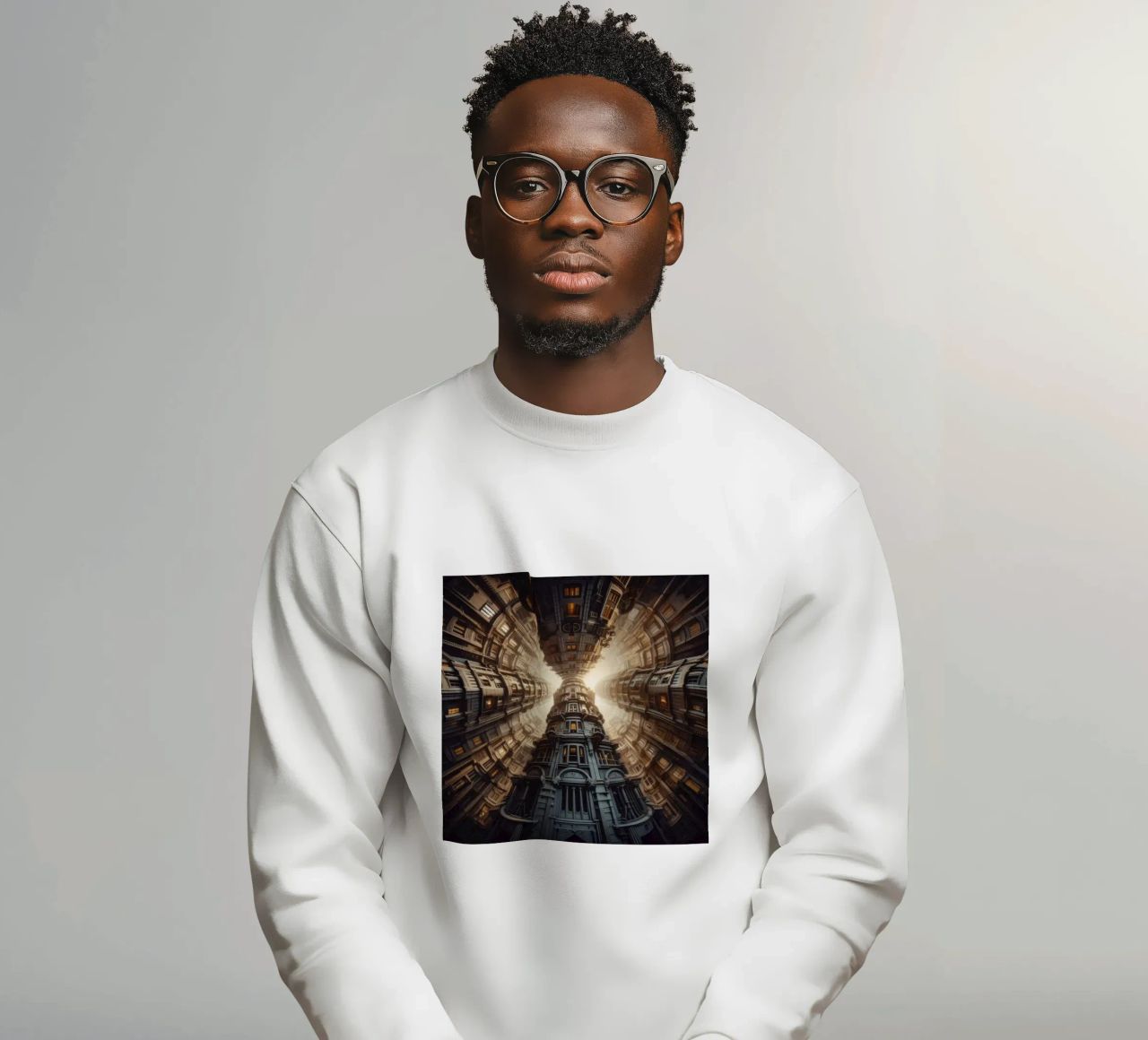 Sphere 051 - Towering Symmetrical Architecture sudadera de Spheres