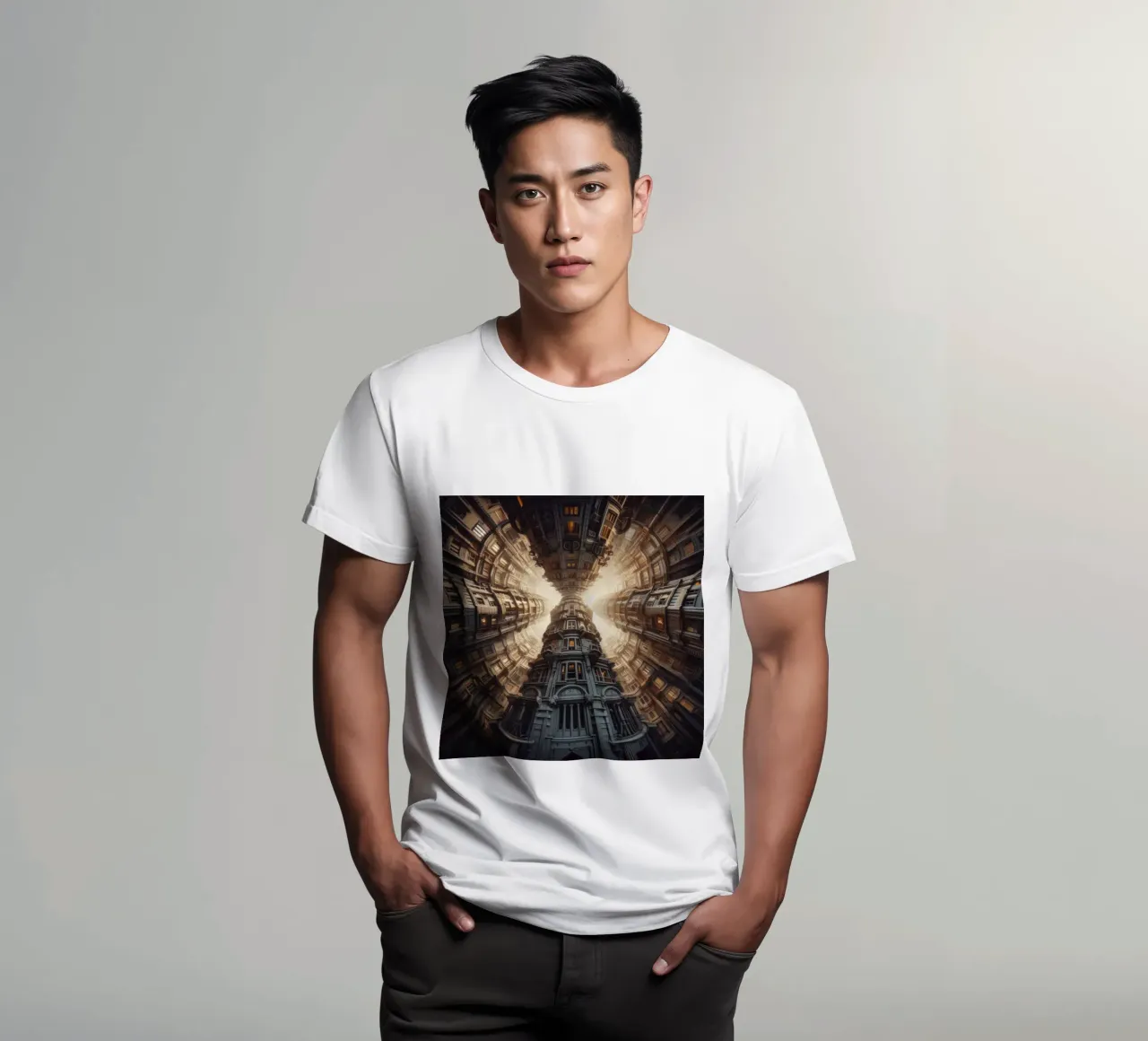 Sphere 051 - Towering Symmetrical Architecture t-shirt da Spheres