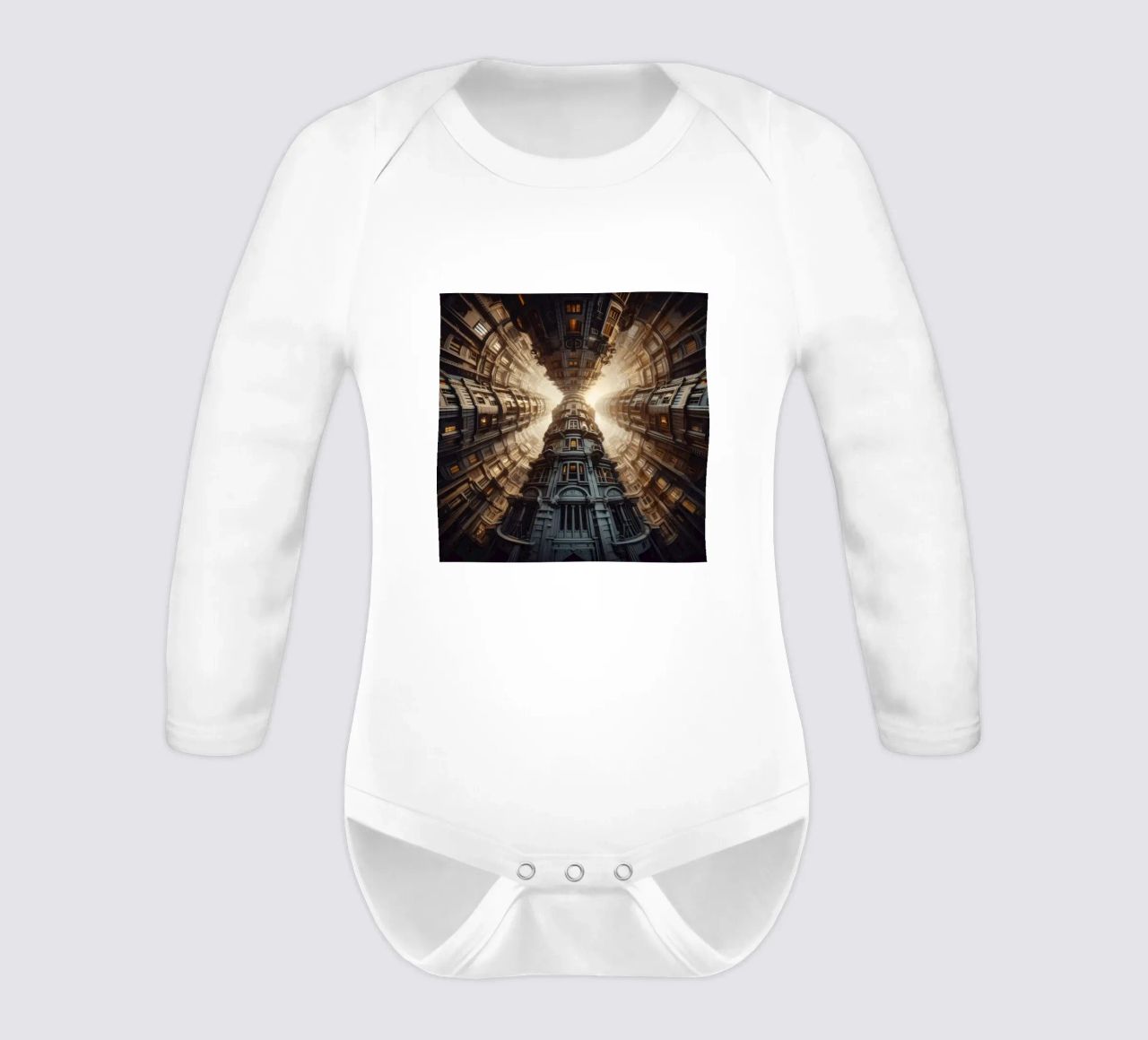 Sphere 051 - Towering Symmetrical Architecture body neonato maniche lunghe da Spheres