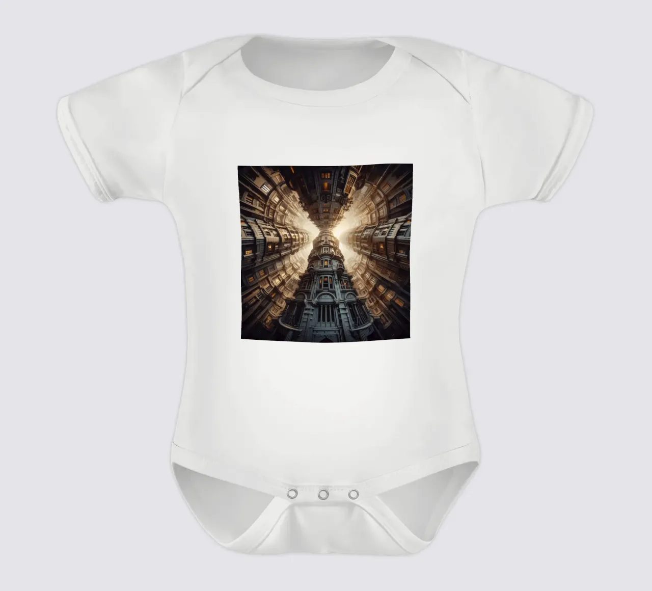 Sphere 051 - Towering Symmetrical Architecture body neonato maniche corte da Spheres