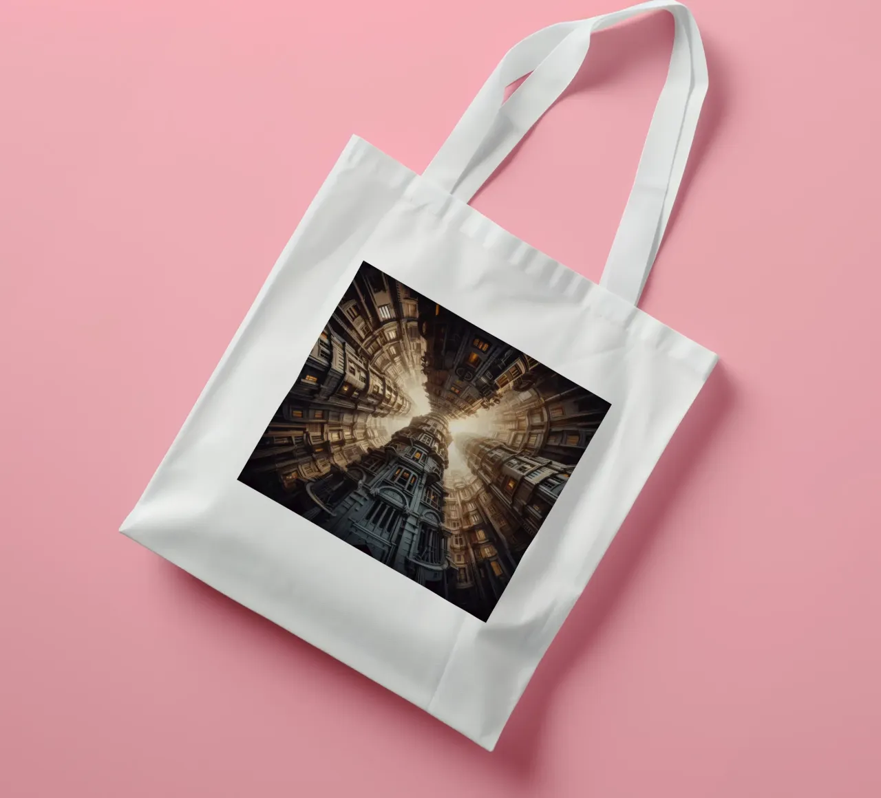 Sphere 051 - Towering Symmetrical Architecture borsa in juta da Spheres