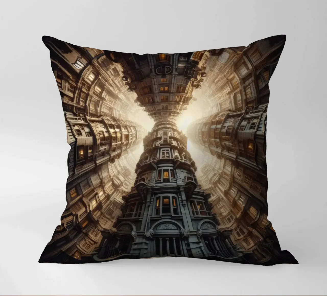 Sphere 051 - Towering Symmetrical Architecture coussin de Spheres