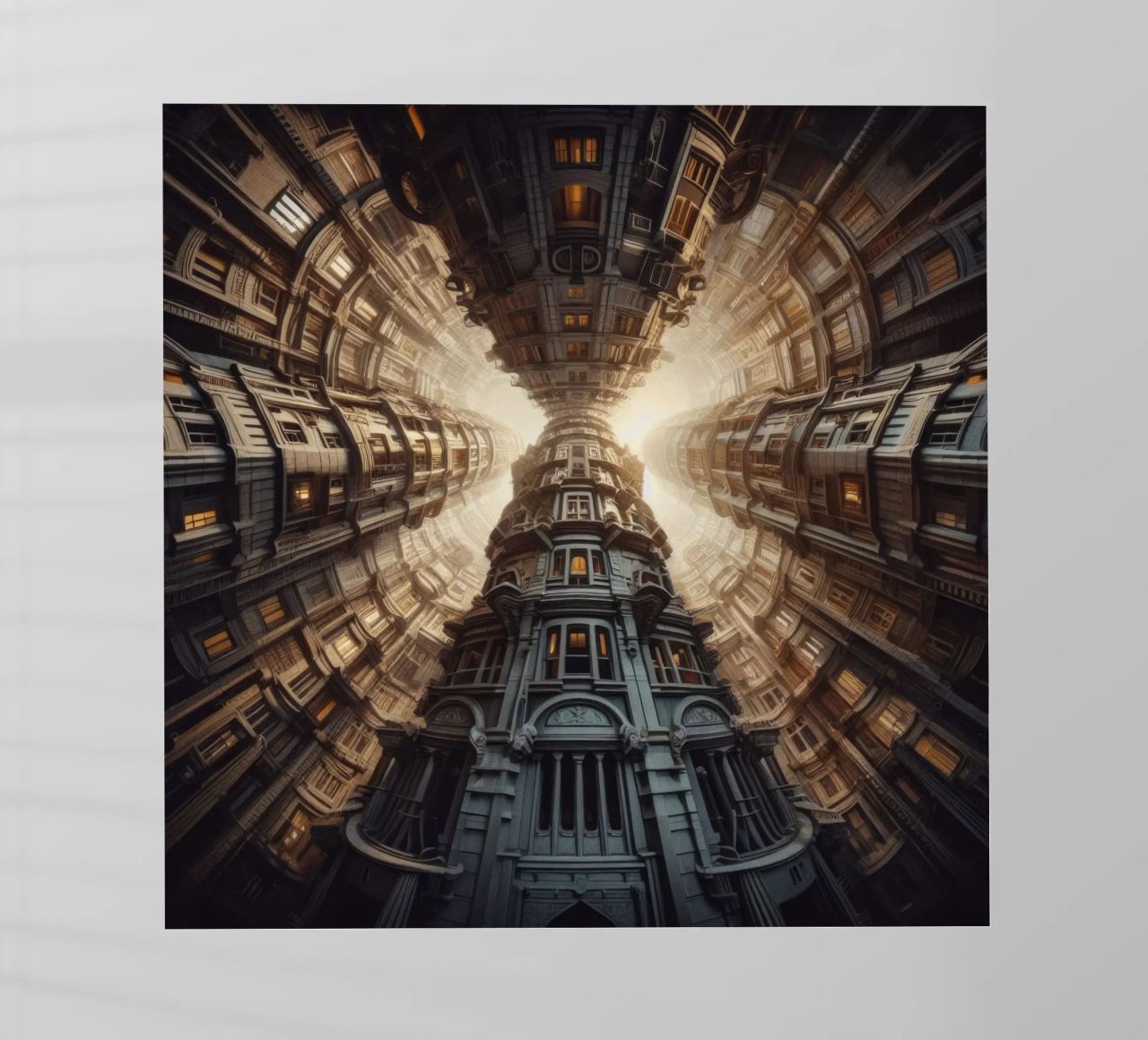 Sphere 051 - Towering Symmetrical Architecture pellicola backlit da Spheres