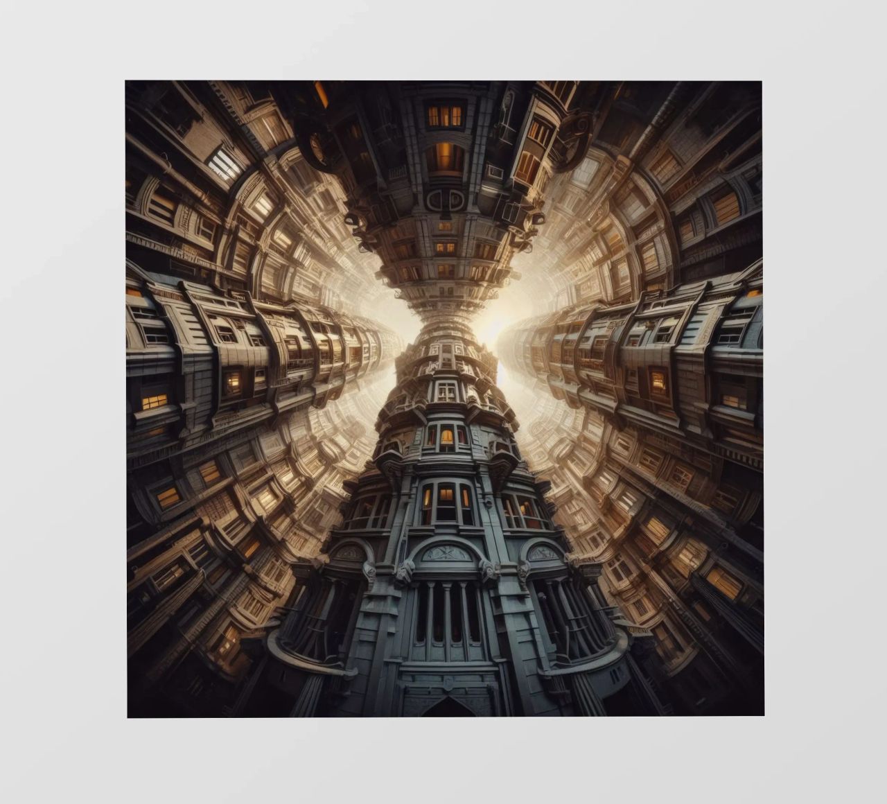 Sphere 051 - Towering Symmetrical Architecture pellicola backlit da Spheres