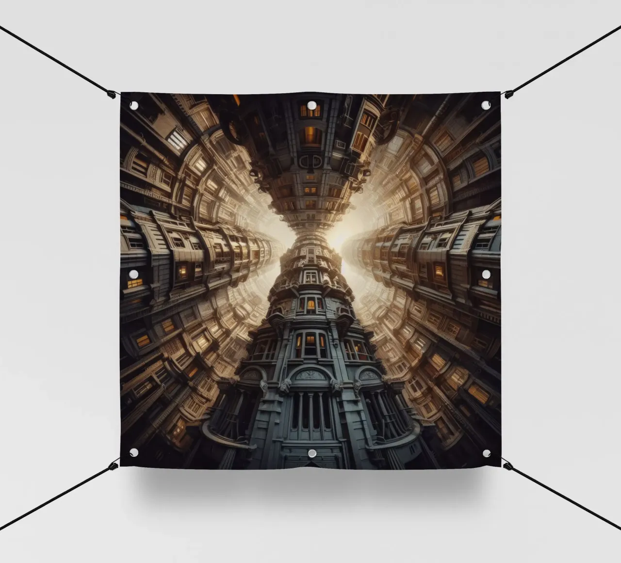 Sphere 051 - Towering Symmetrical Architecture telo in pvc da Spheres