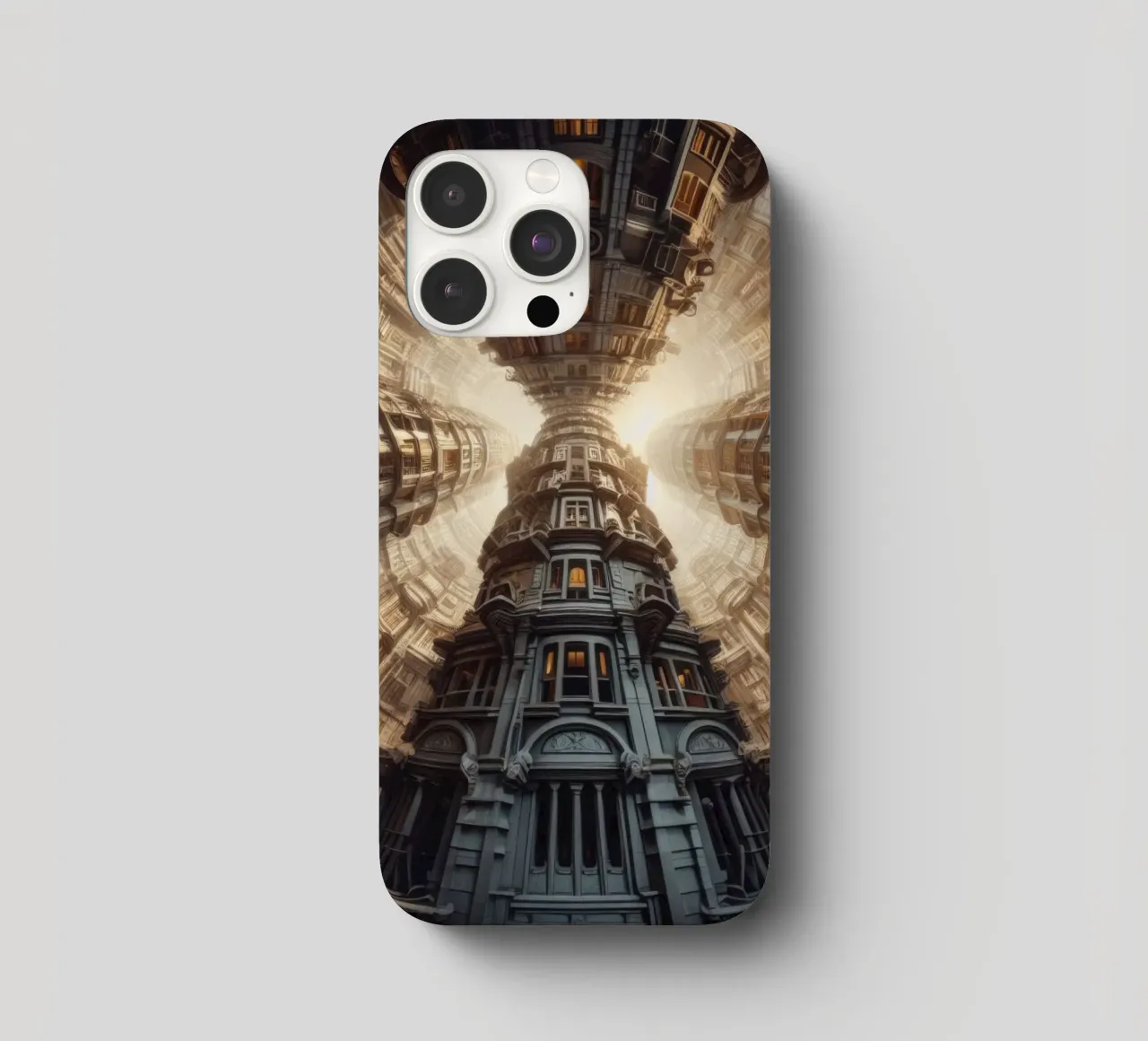 Sphere 051 - Towering Symmetrical Architecture cover iphone da Spheres
