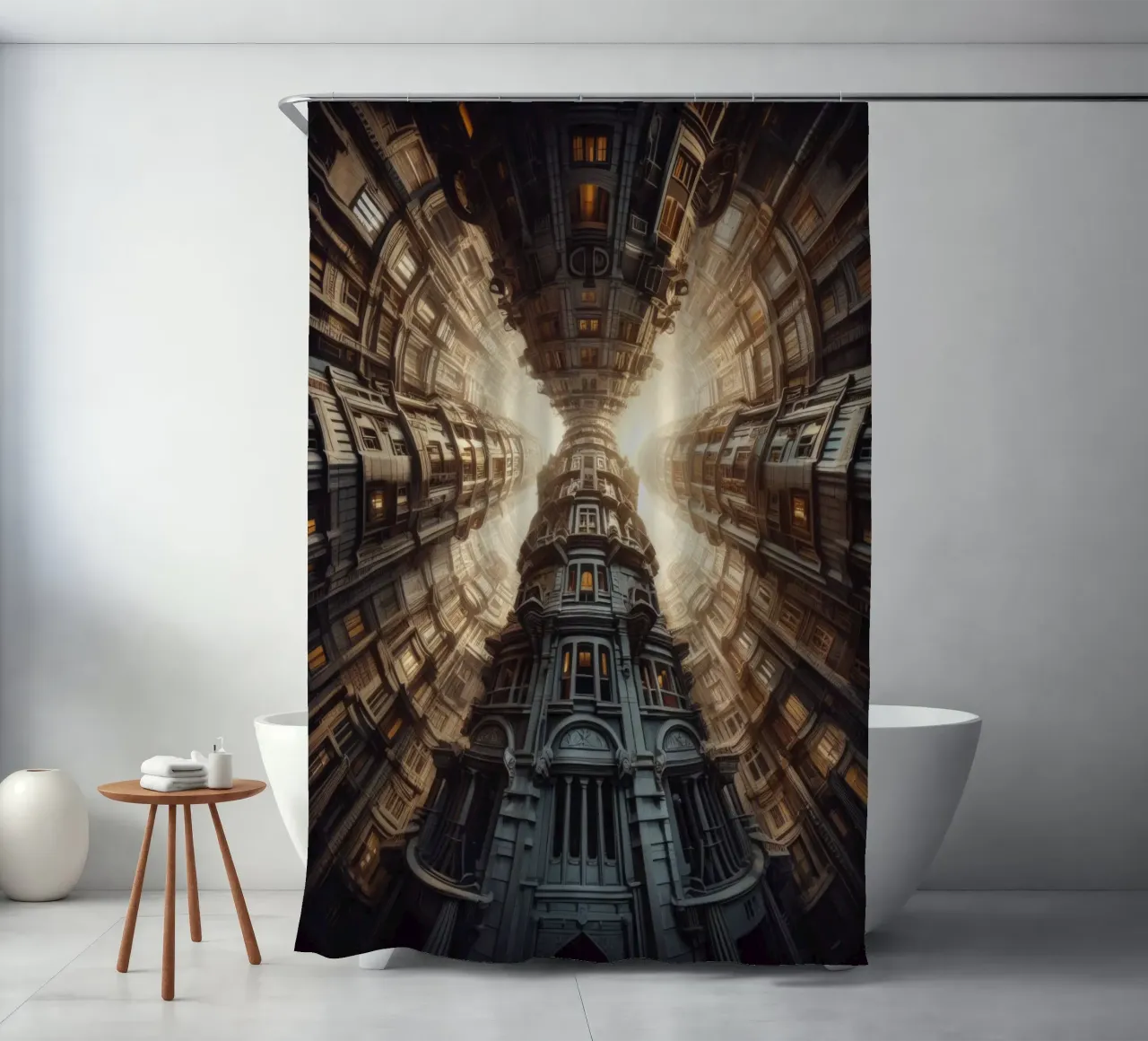 Sphere 051 - Towering Symmetrical Architecture tenda da doccia da Spheres