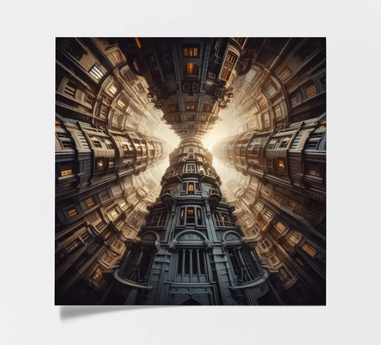 Sphere 051 - Towering Symmetrical Architecture Stickerbogen von Spheres