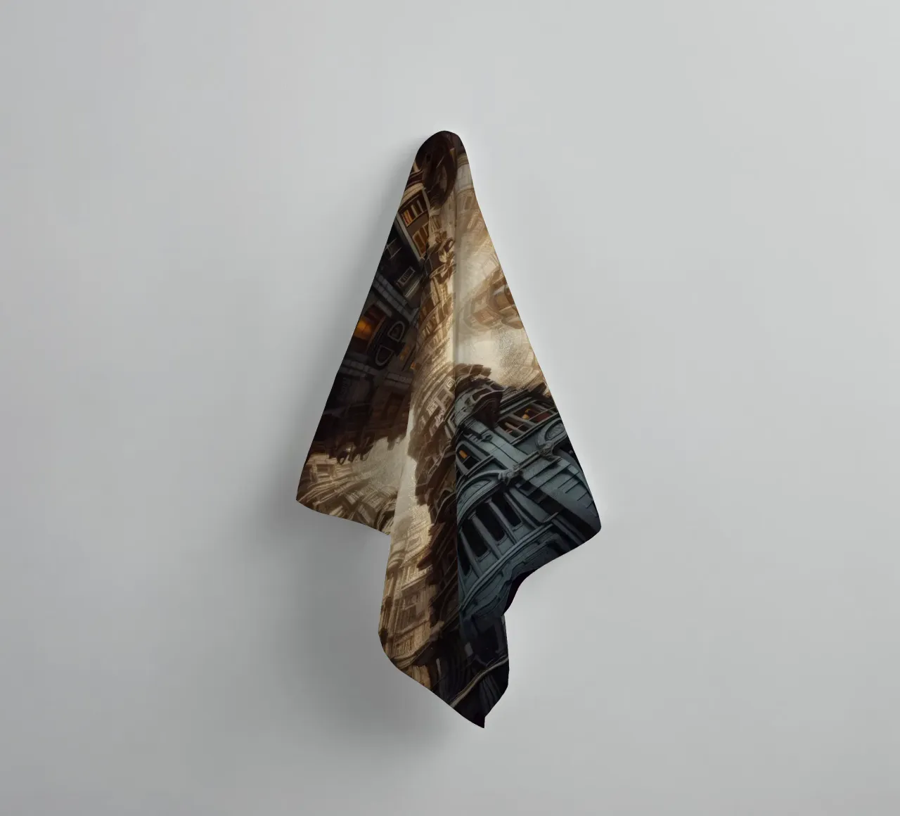 Sphere 051 - Towering Symmetrical Architecture towel by Spheres
