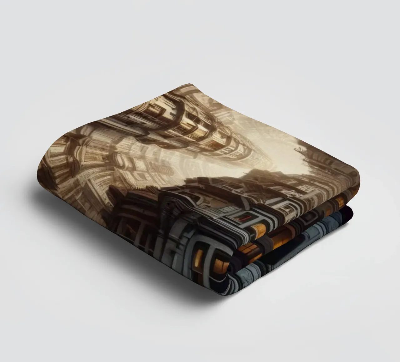 Sphere 051 - Towering Symmetrical Architecture towel by Spheres