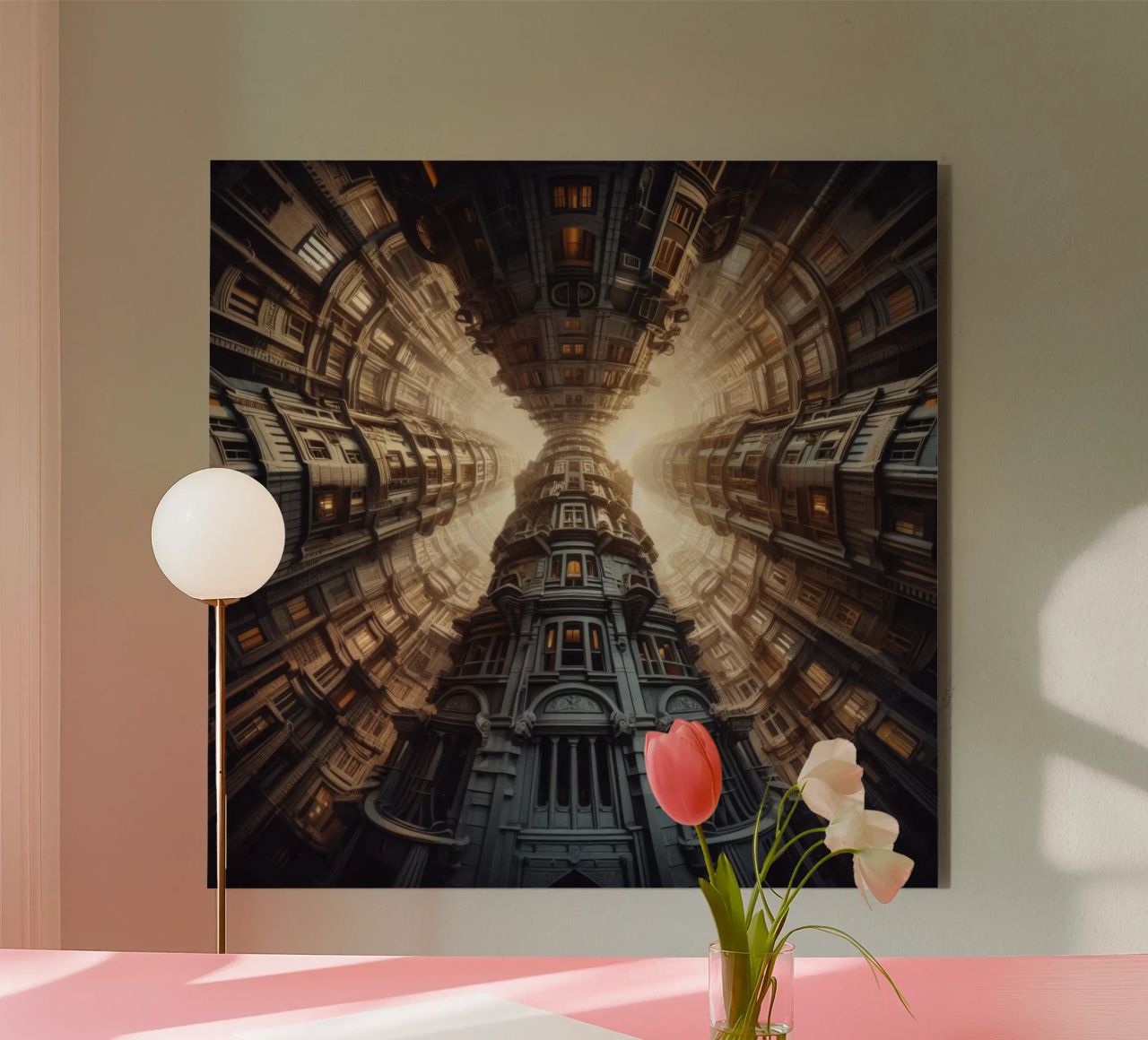 Sphere 051 - Towering Symmetrical Architecture alluminio dibond da Spheres