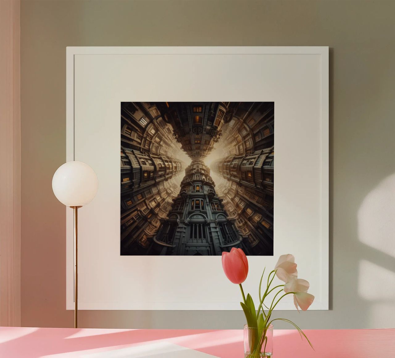 Sphere 051 - Towering Symmetrical Architecture poster da Spheres