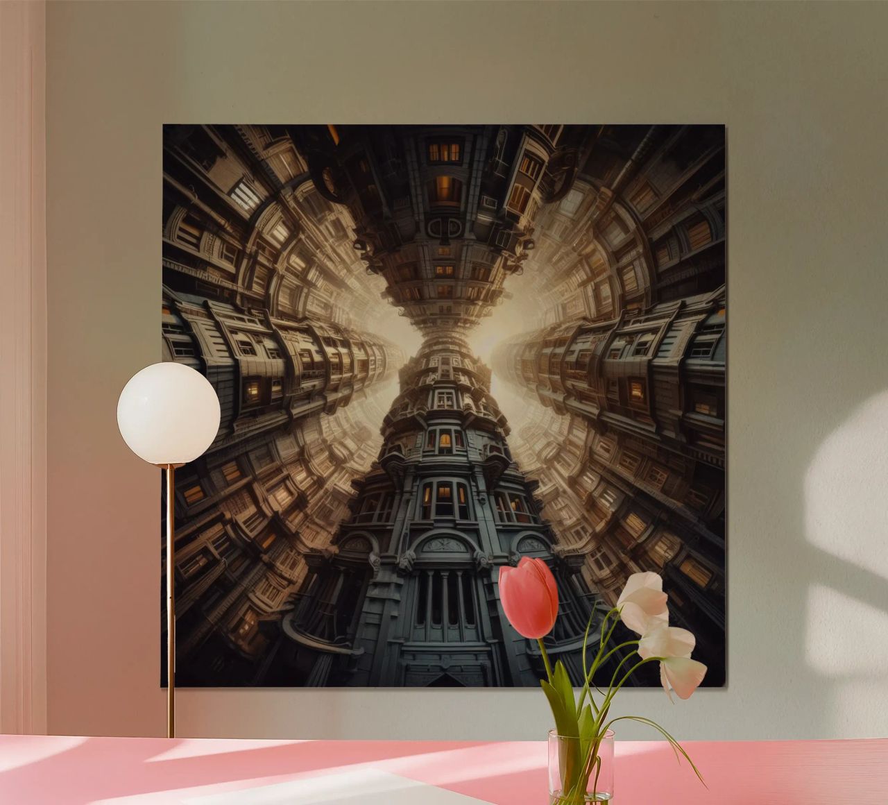 Sphere 051 - Towering Symmetrical Architecture poster da Spheres