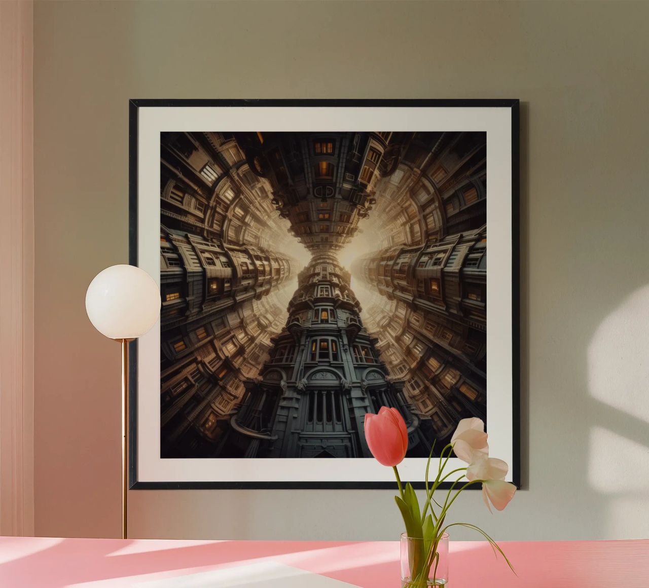 Sphere 051 - Towering Symmetrical Architecture poster da Spheres