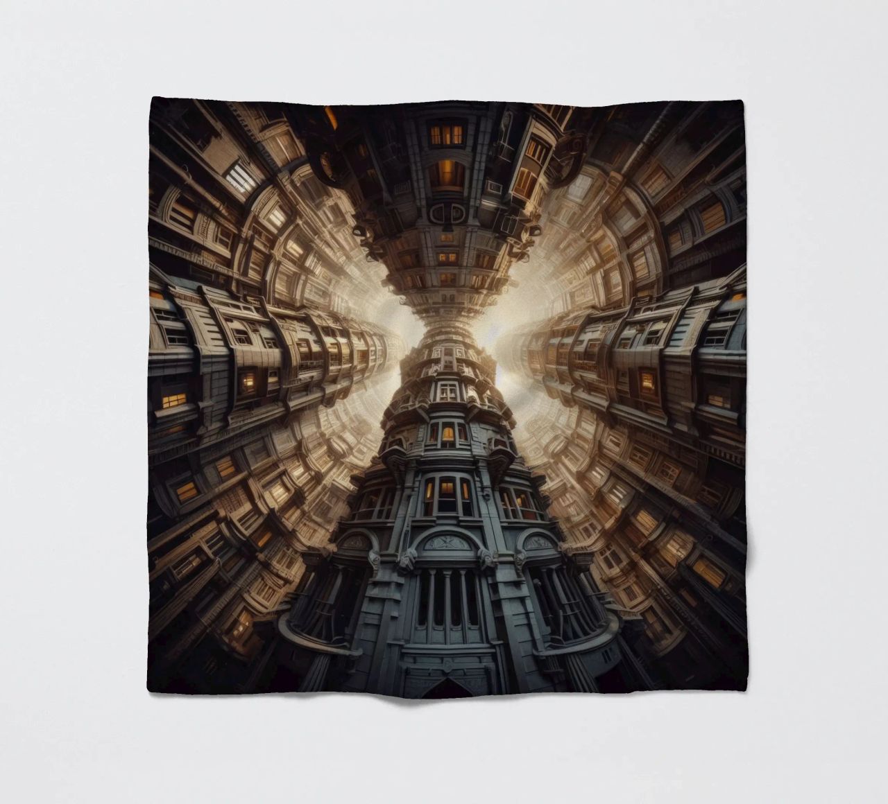 Sphere 051 - Towering Symmetrical Architecture coperta in pile da Spheres