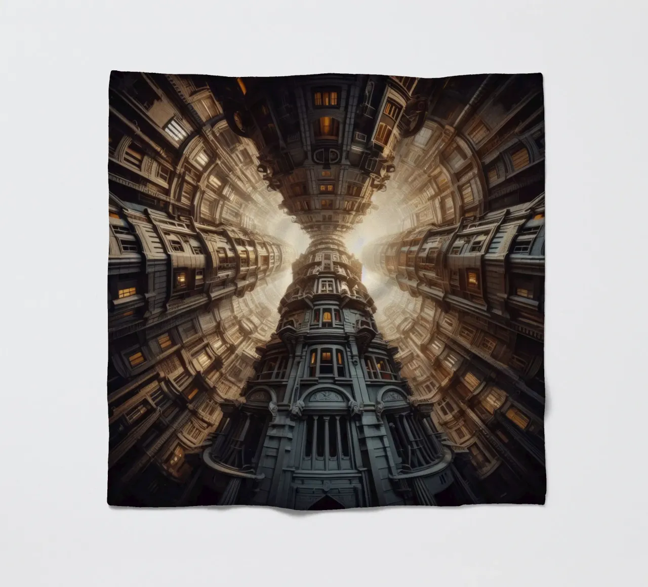 Sphere 051 - Towering Symmetrical Architecture coperta in pile da Spheres