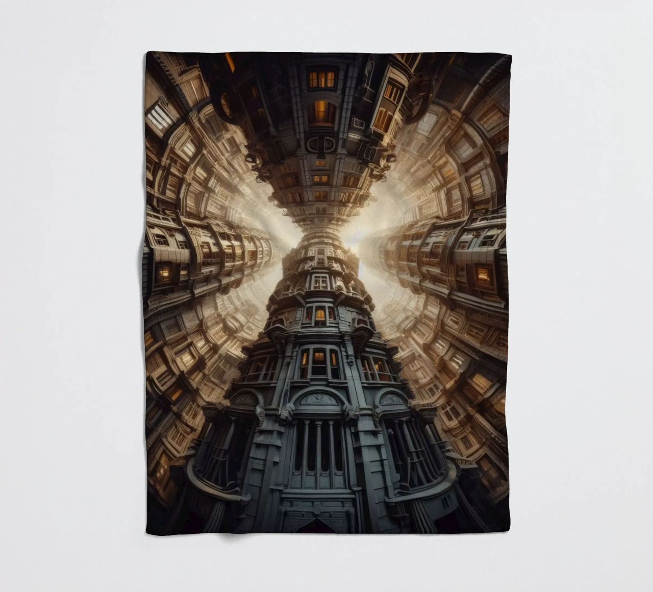 Sphere 051 - Towering Symmetrical Architecture coperta in pile da Spheres