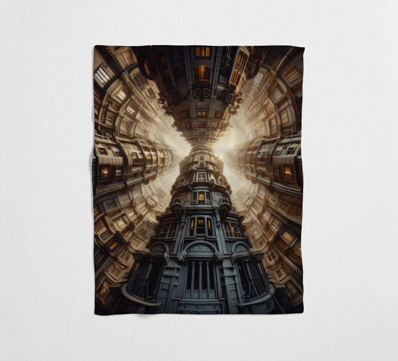 Sphere 051 - Towering Symmetrical Architecture coperta in pile da Spheres
