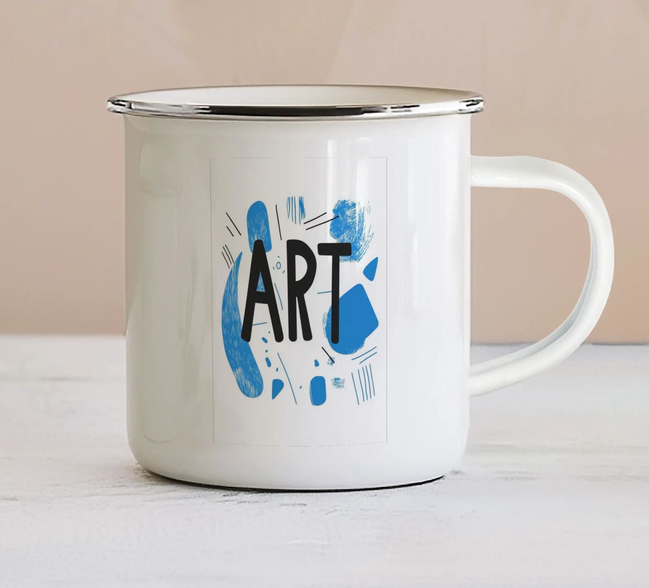 Art - 1 tazza in smalto da Art Typo Essentiel