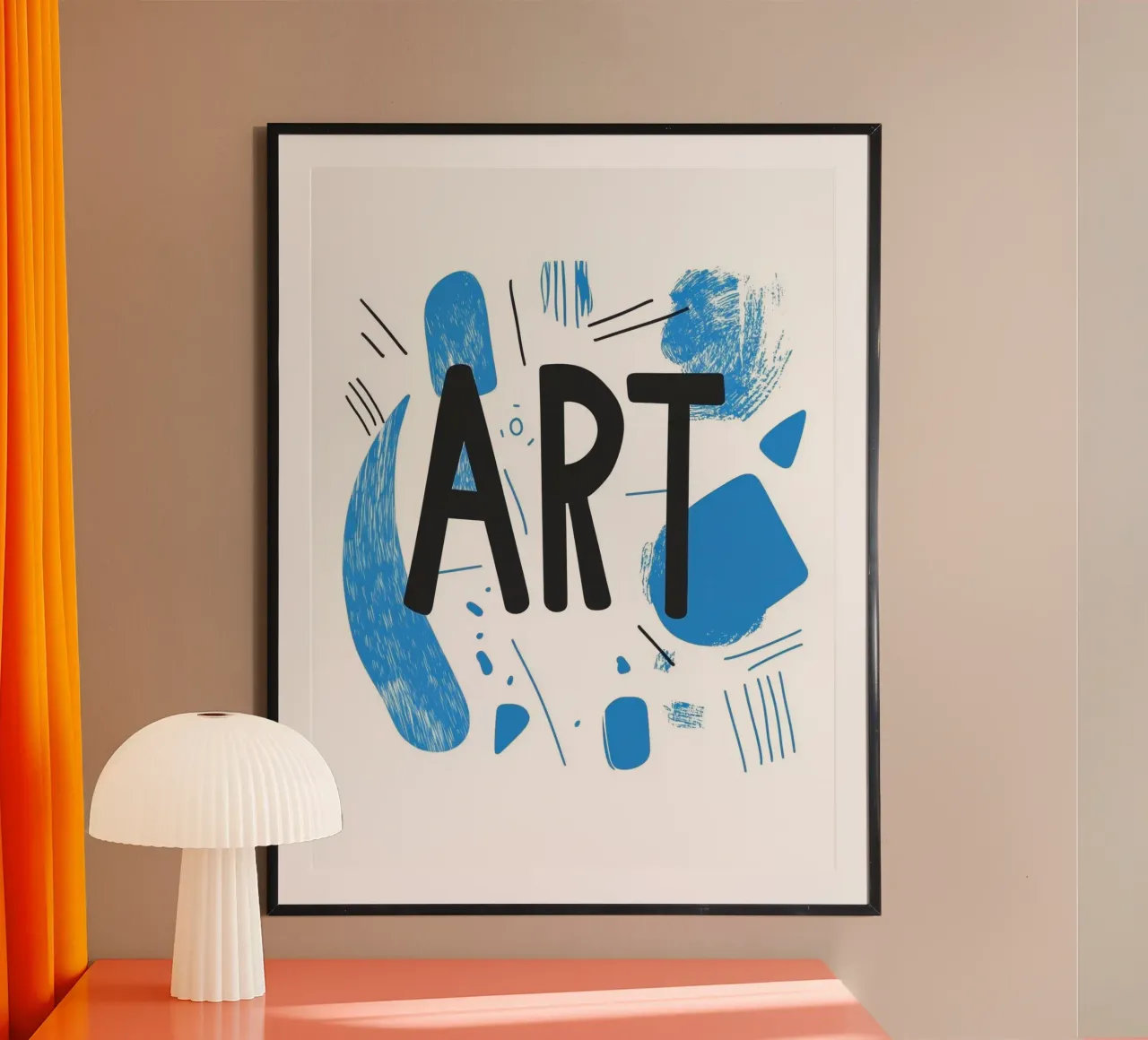 Art - 1 poster with wooden frame by Art Typo Essentiel