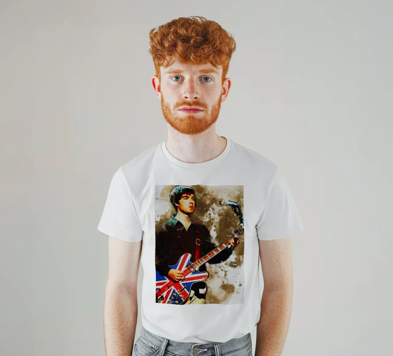 Smudge of Noel Gallagher t-shirt by Gunawan Rb