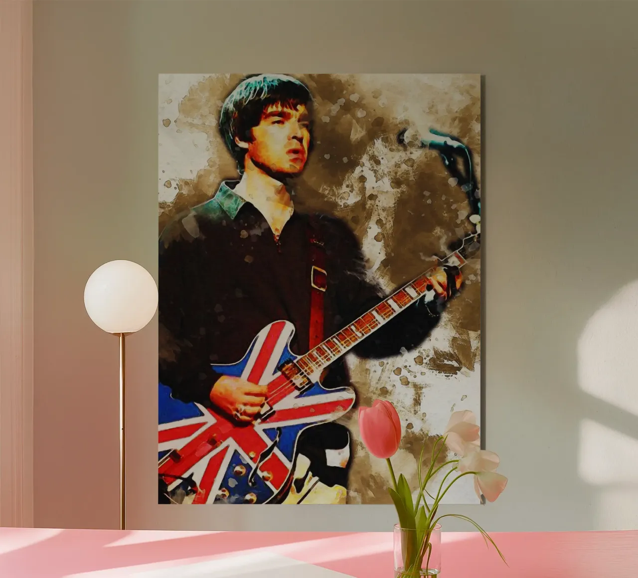 Smudge of Noel Gallagher forex plate by Gunawan Rb
